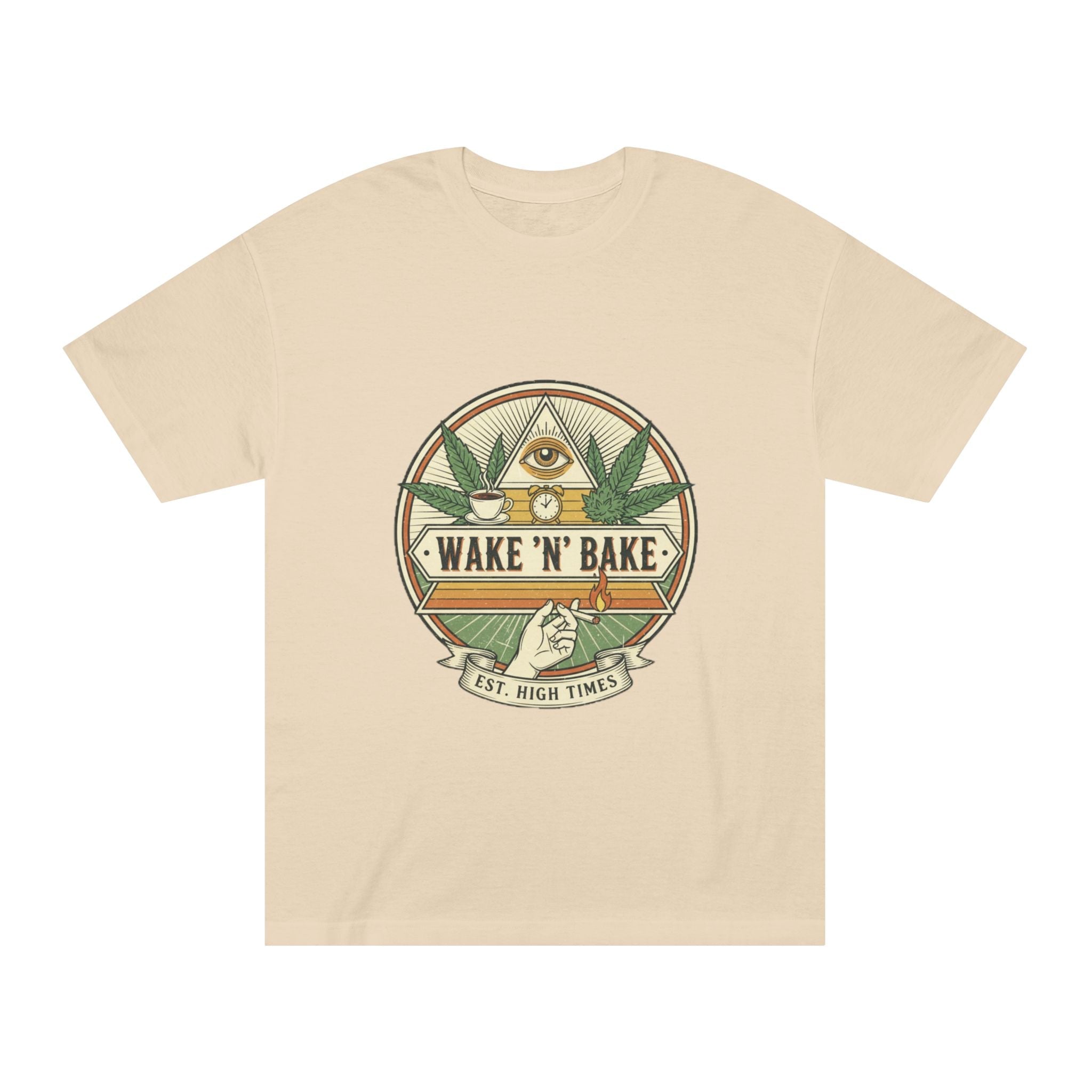 Wake 'N' Bake T-Shirt – Retro Cannabis Graphic Tee