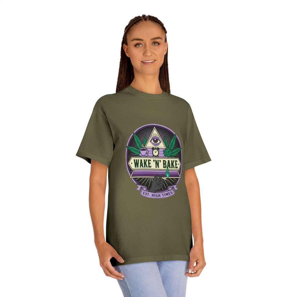 Wake 'N' Bake T-Shirt — Retro Cannabis Graphic Tee