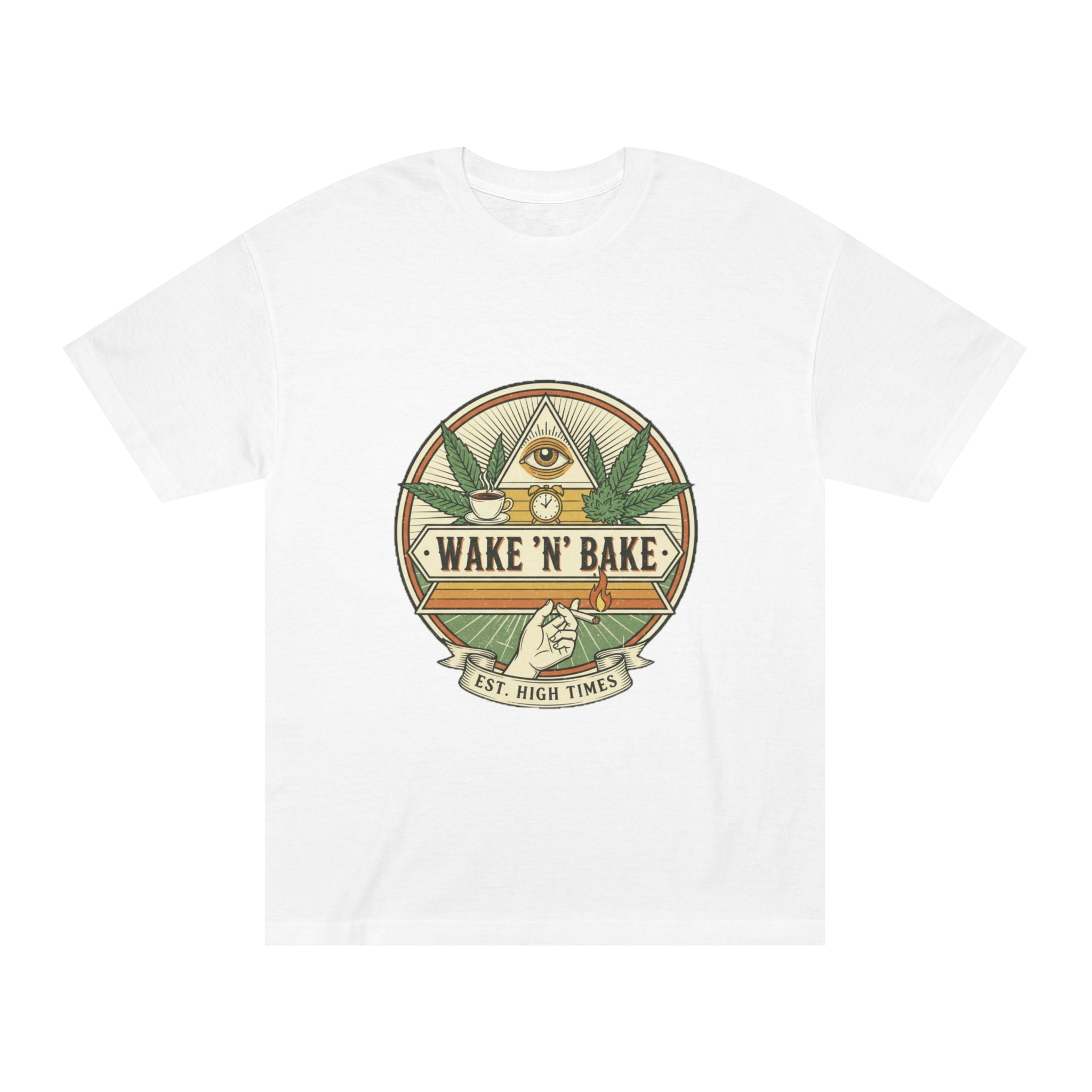 Wake 'N' Bake T-Shirt – Retro Cannabis Graphic Tee