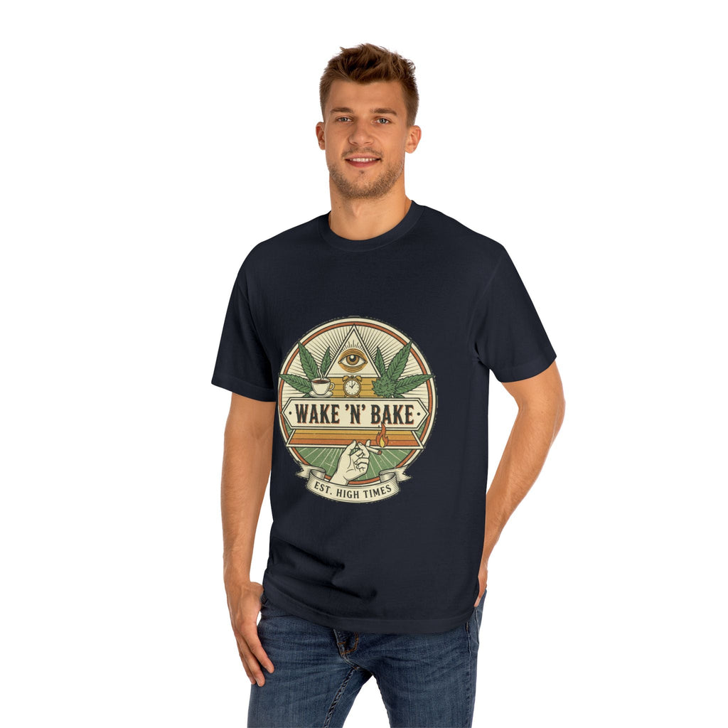 Wake 'N' Bake T-Shirt – Retro Cannabis Graphic Tee