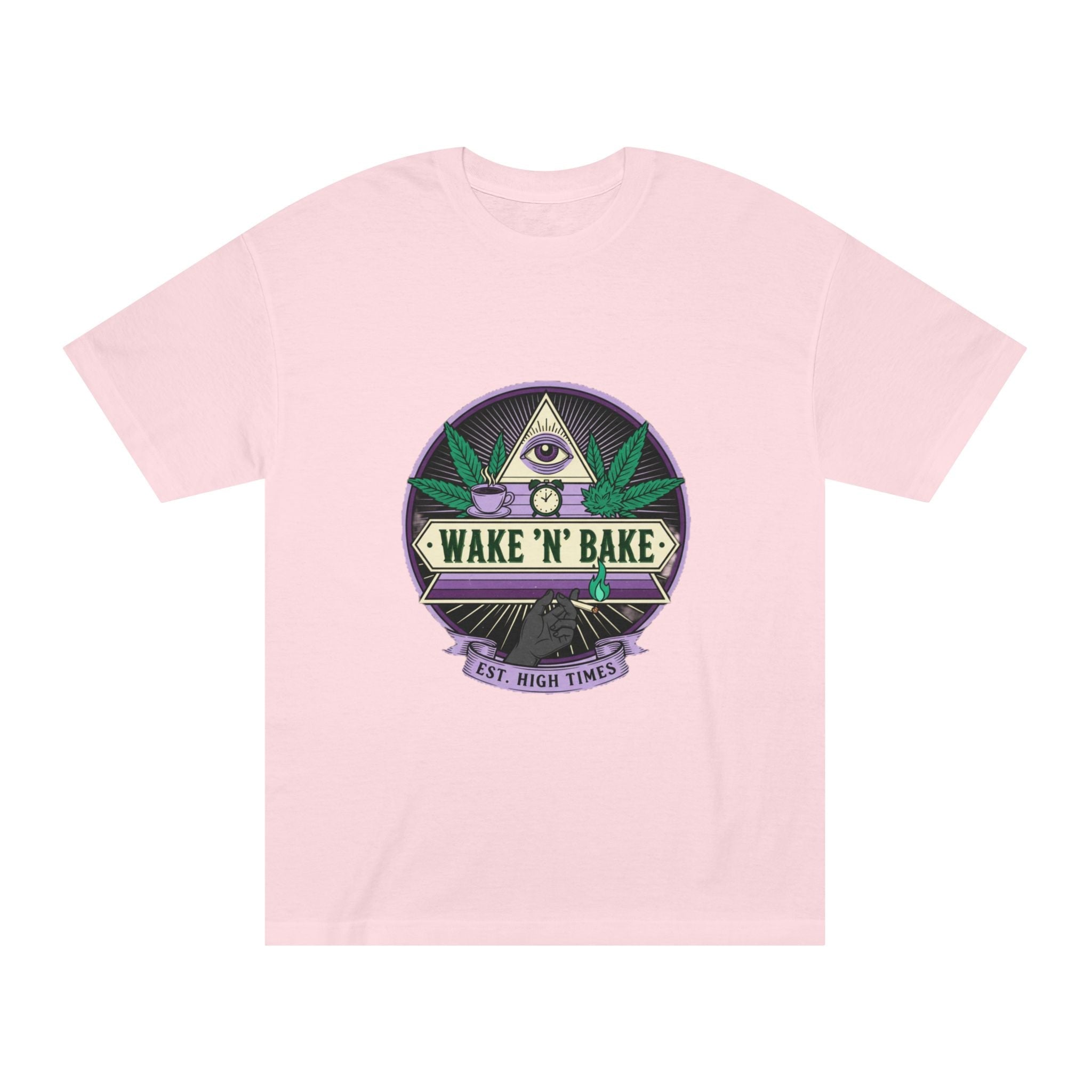 Wake 'N' Bake T-Shirt — Retro Cannabis Graphic Tee