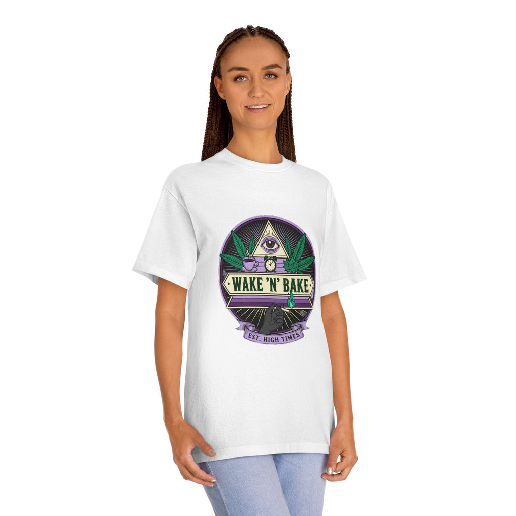 Wake 'N' Bake T-Shirt — Retro Cannabis Graphic Tee