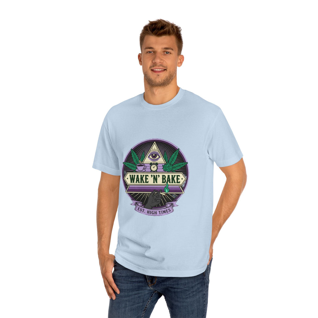 Wake 'N' Bake T-Shirt — Retro Cannabis Graphic Tee