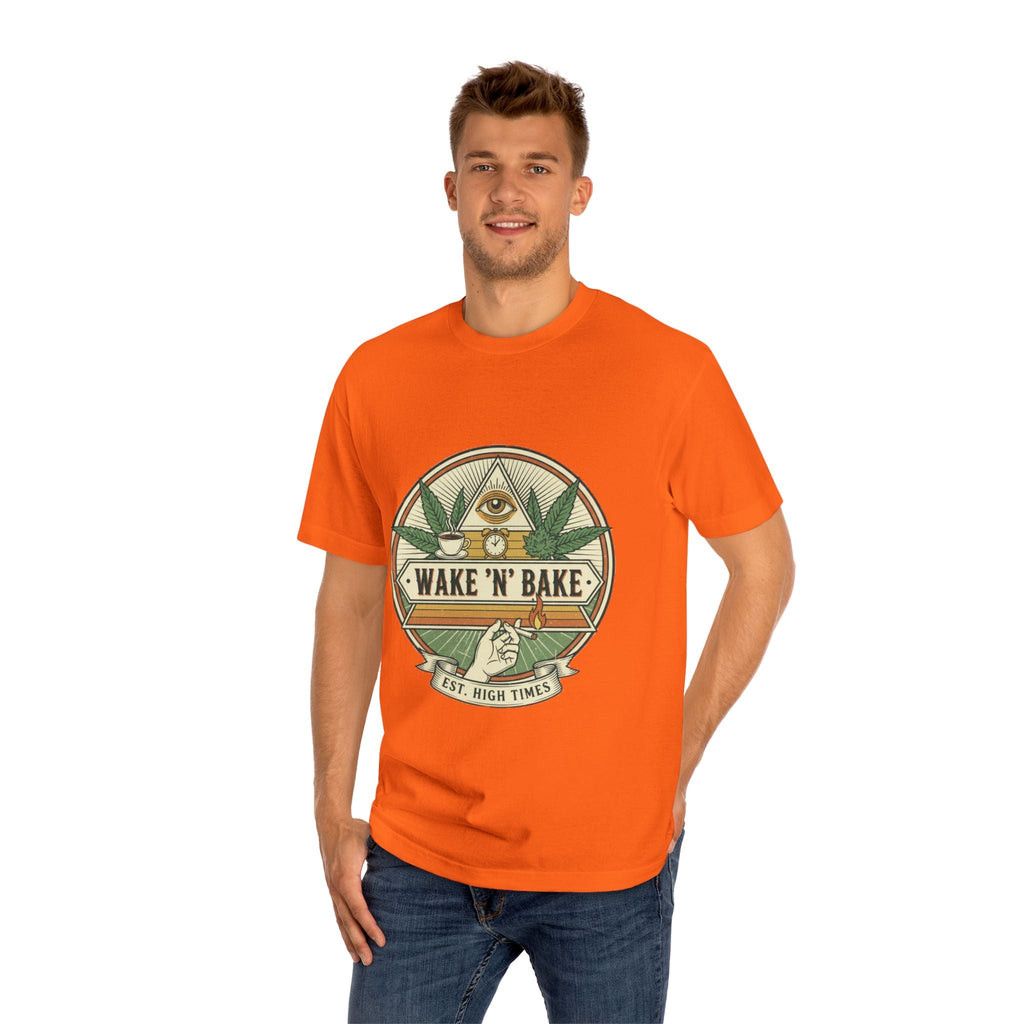 Wake 'N' Bake T-Shirt – Retro Cannabis Graphic Tee