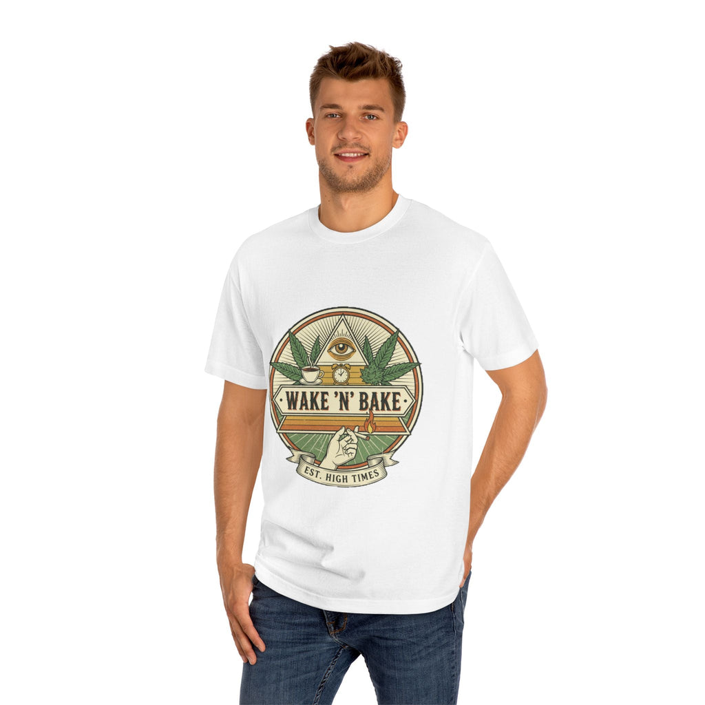 Wake 'N' Bake T-Shirt – Retro Cannabis Graphic Tee
