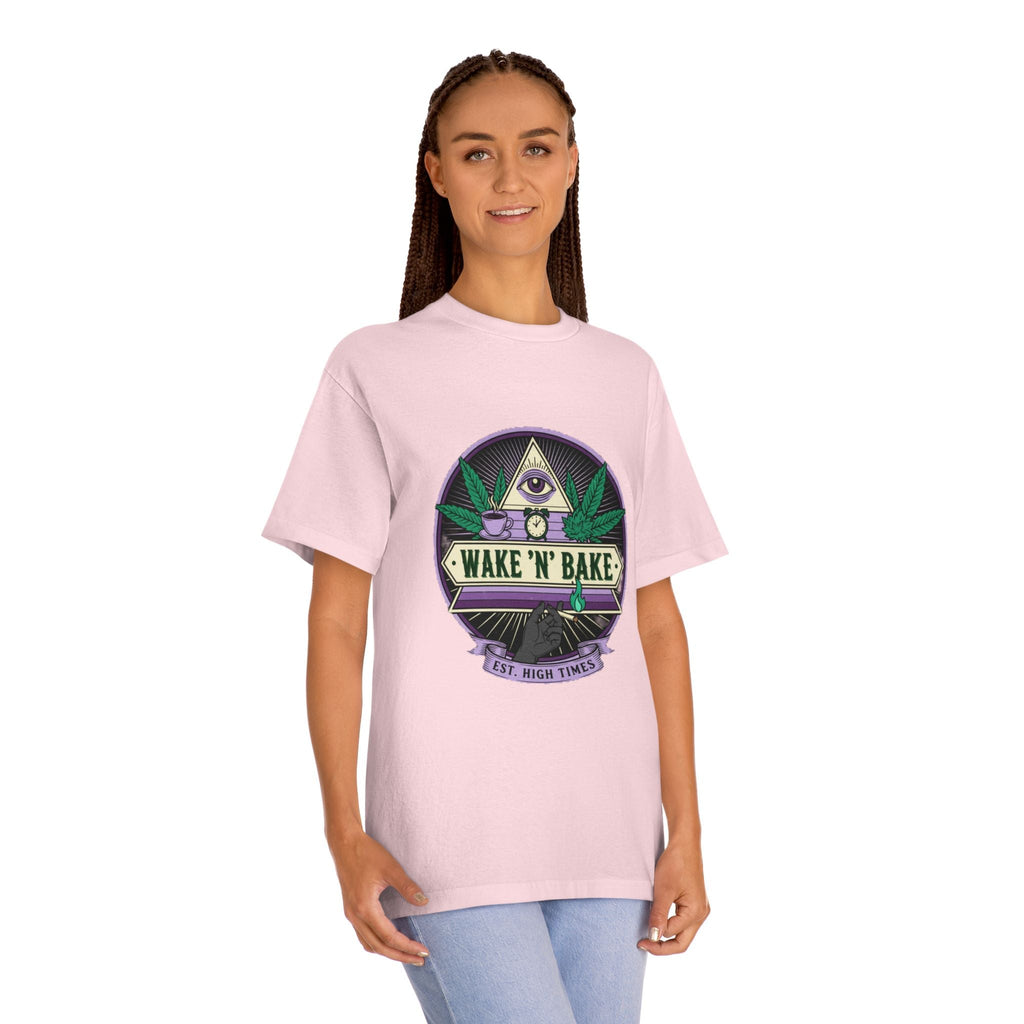 Wake 'N' Bake T-Shirt — Retro Cannabis Graphic Tee