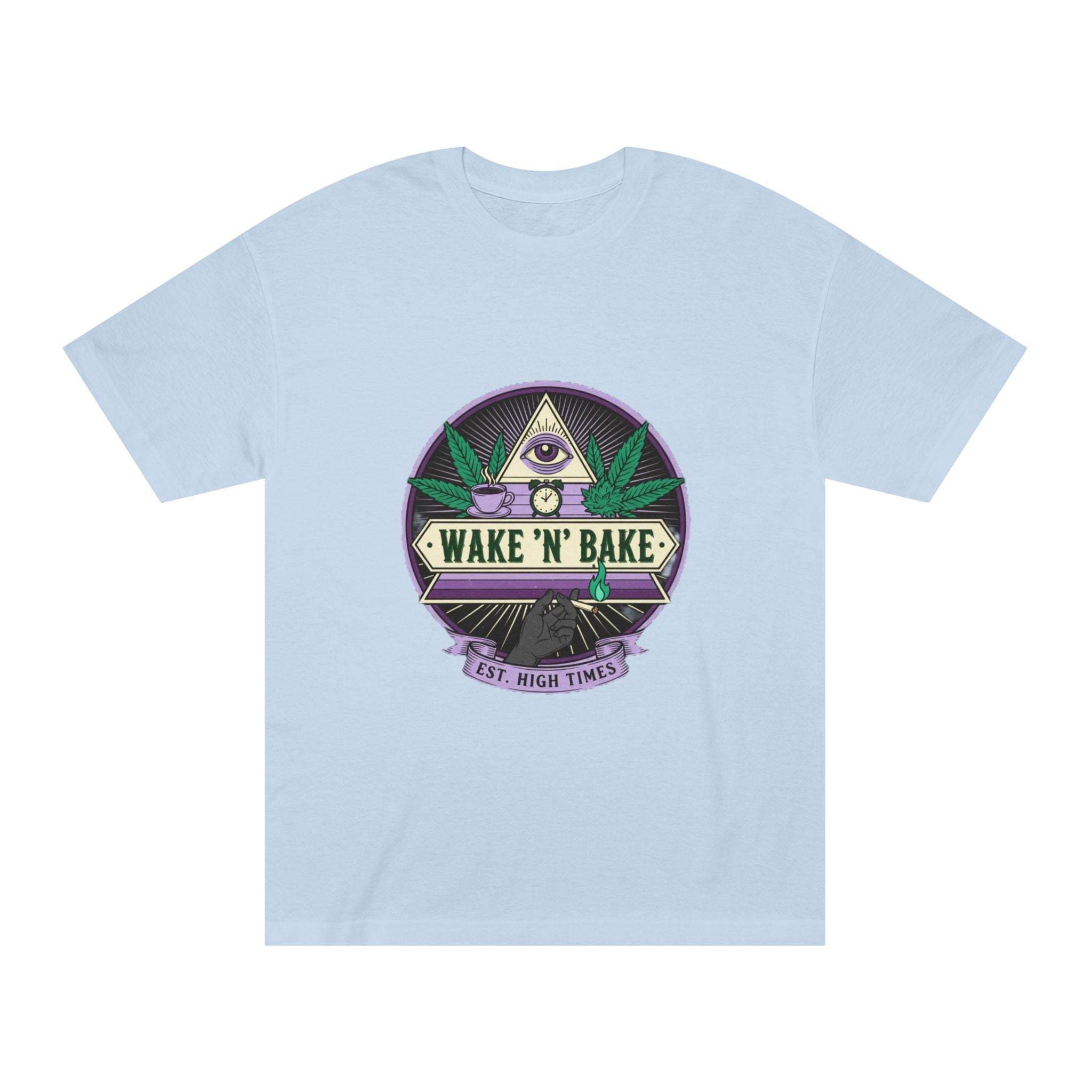 Wake 'N' Bake T-Shirt — Retro Cannabis Graphic Tee