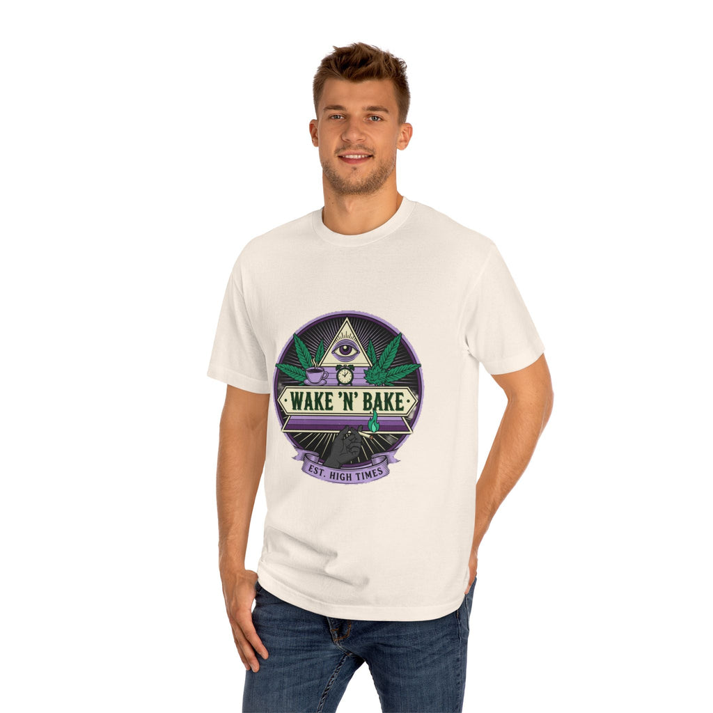 Wake 'N' Bake T-Shirt — Retro Cannabis Graphic Tee