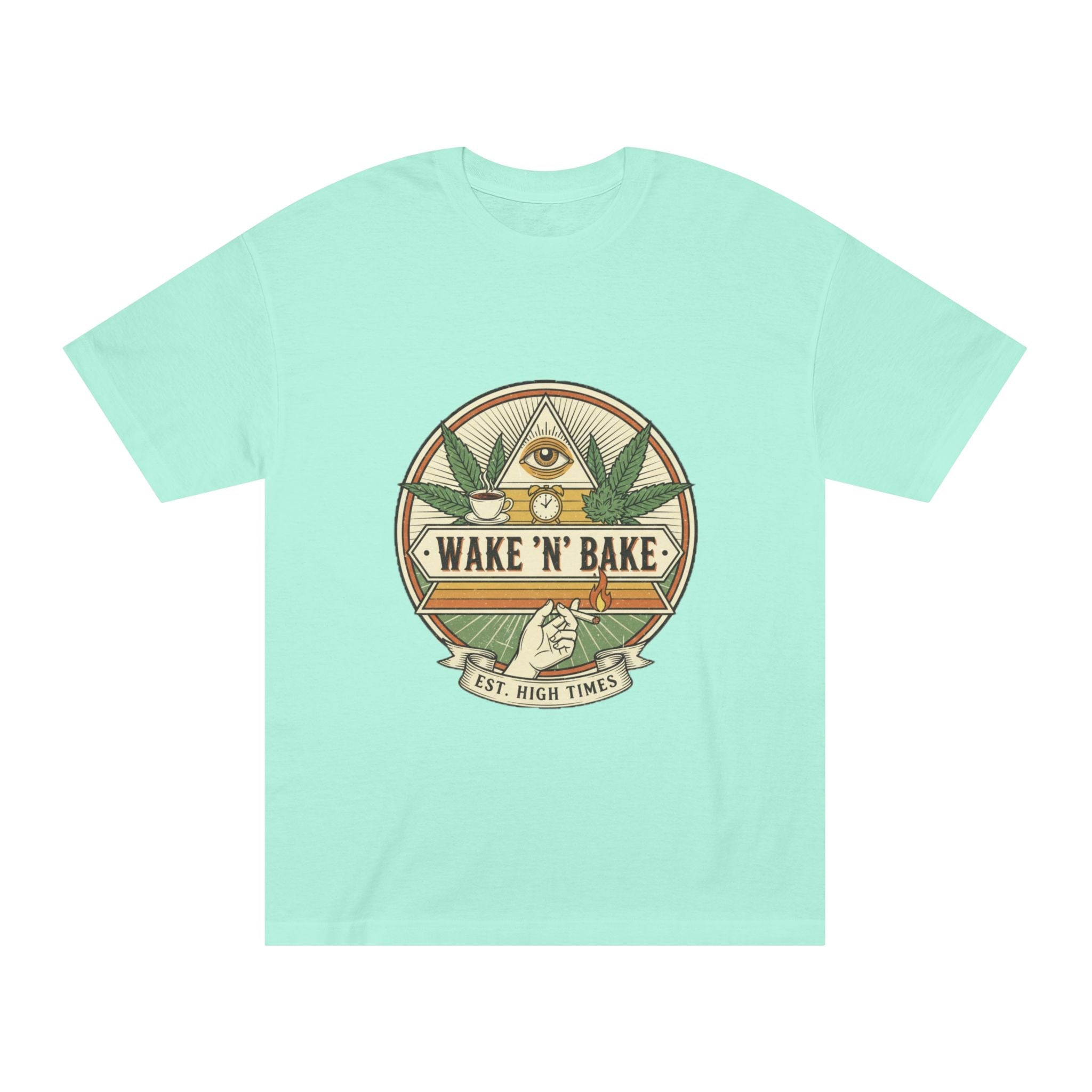 Wake 'N' Bake T-Shirt – Retro Cannabis Graphic Tee