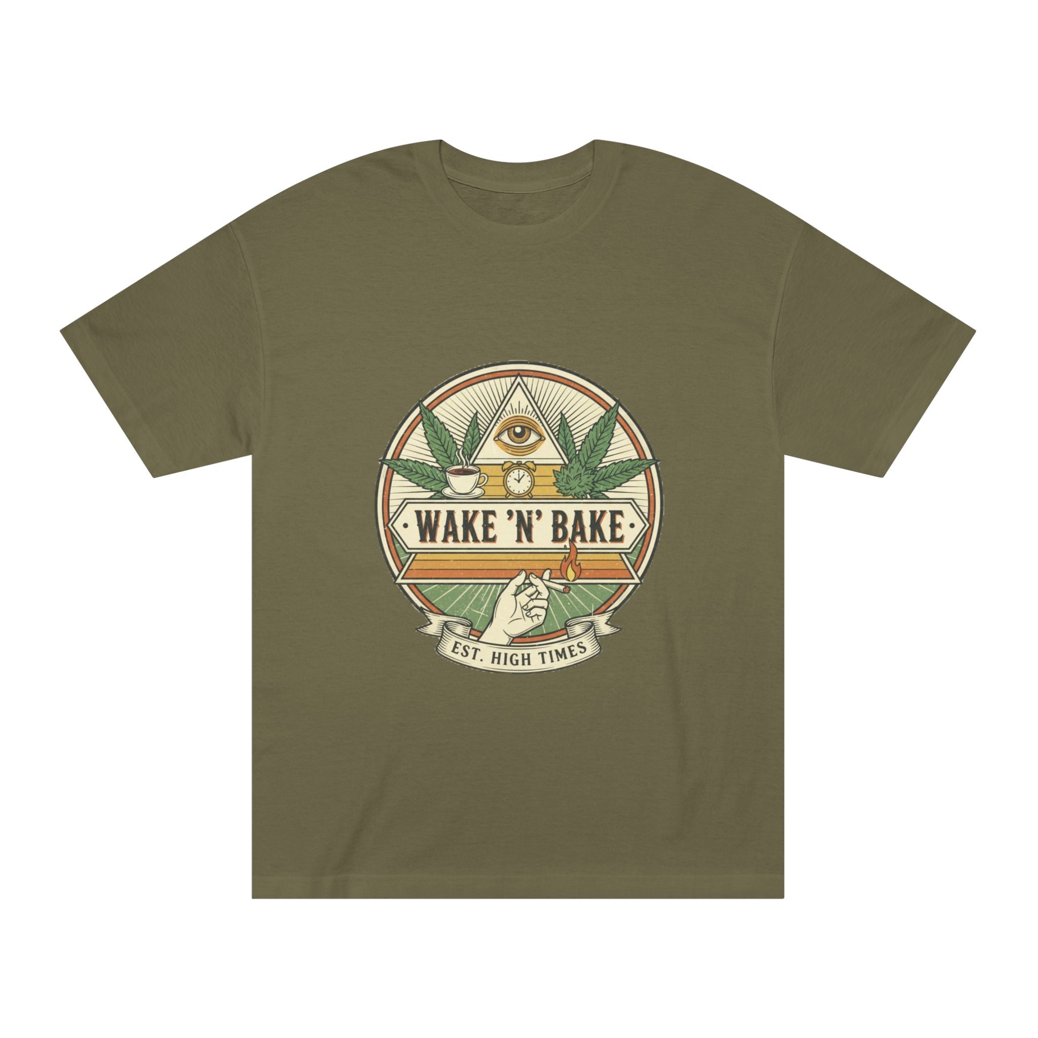 Wake 'N' Bake T-Shirt – Retro Cannabis Graphic Tee