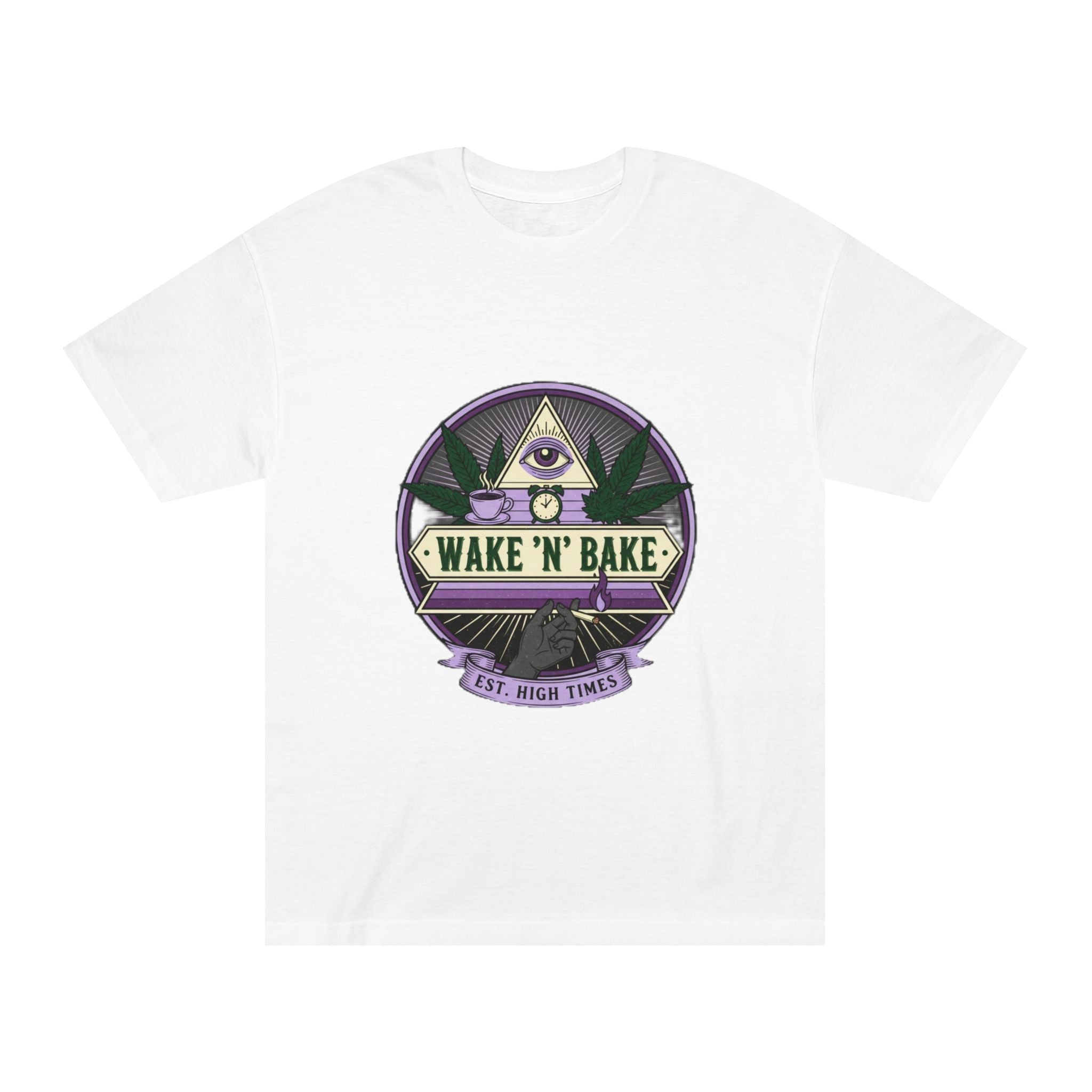 Wake 'N' Bake T‑Shirt — Vintage Cannabis Logo Tee ("Wake 'N' Bake")