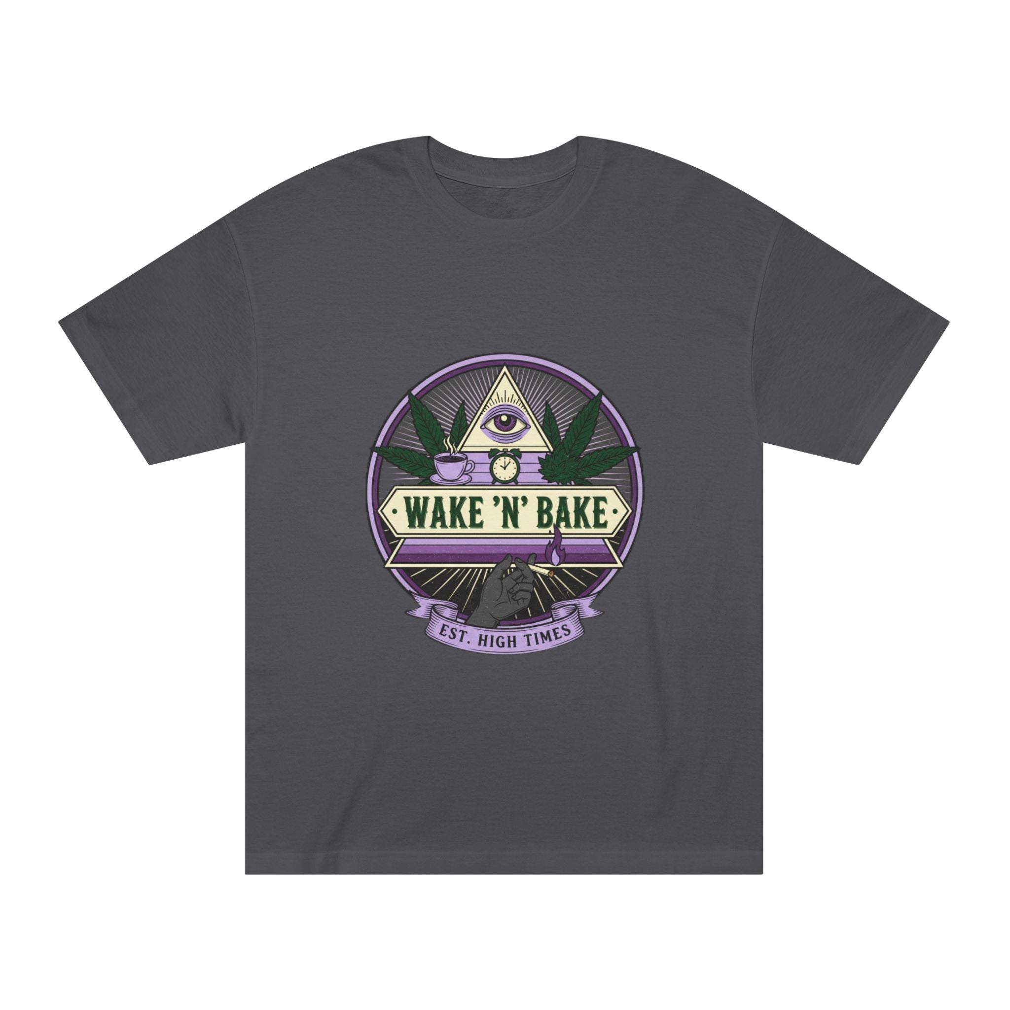 Wake 'N' Bake T‑Shirt — Vintage Cannabis Logo Tee ("Wake 'N' Bake")