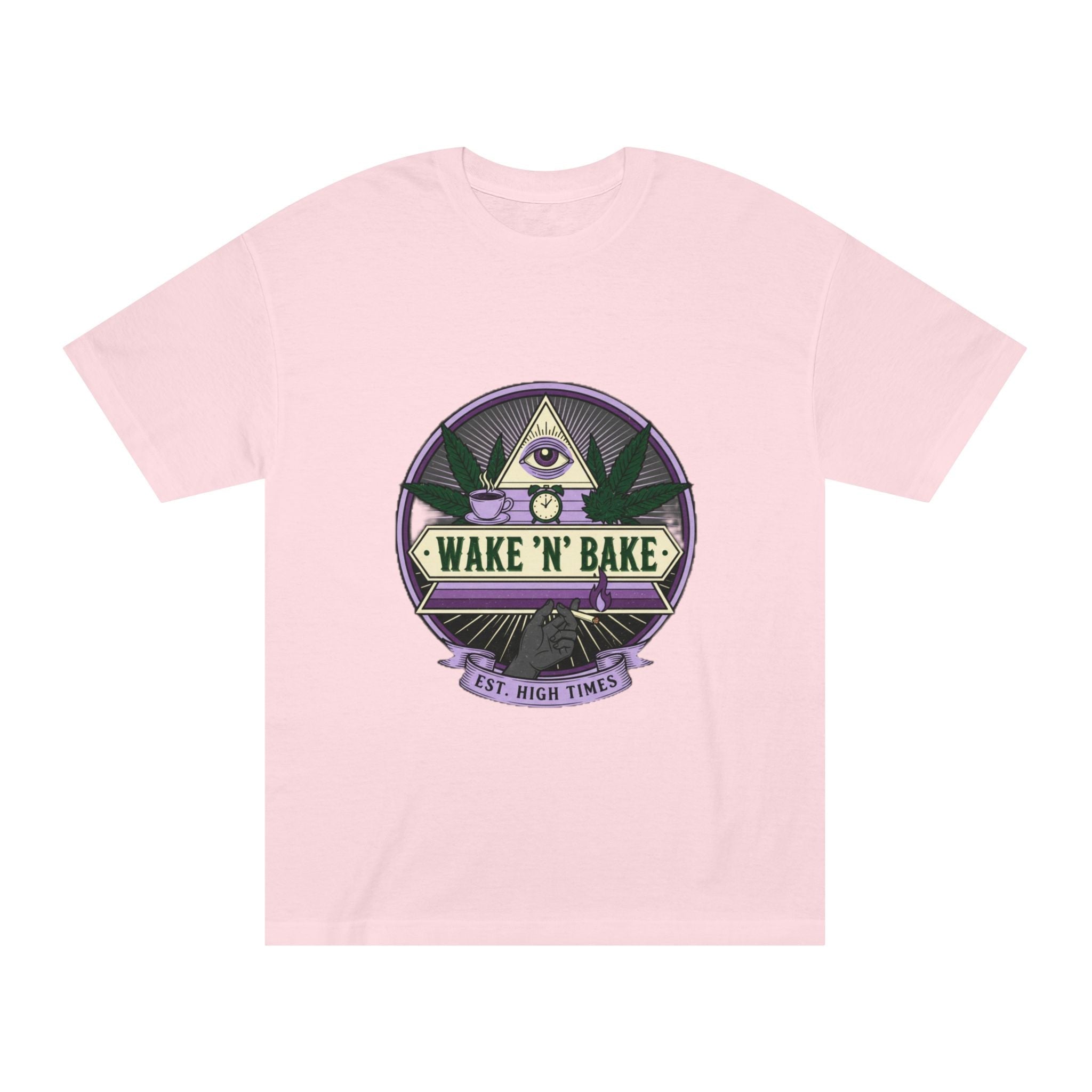 Wake 'N' Bake T‑Shirt — Vintage Cannabis Logo Tee ("Wake 'N' Bake")