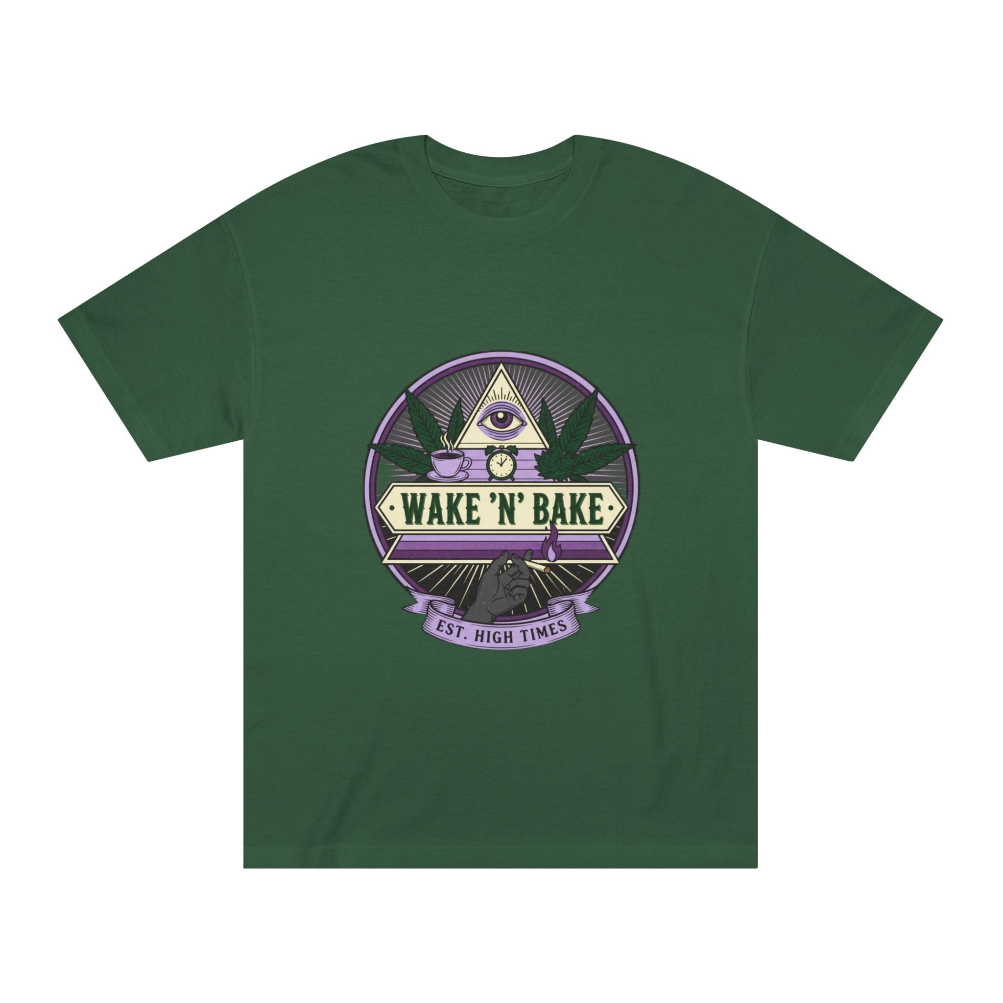Wake 'N' Bake T‑Shirt — Vintage Cannabis Logo Tee ("Wake 'N' Bake")