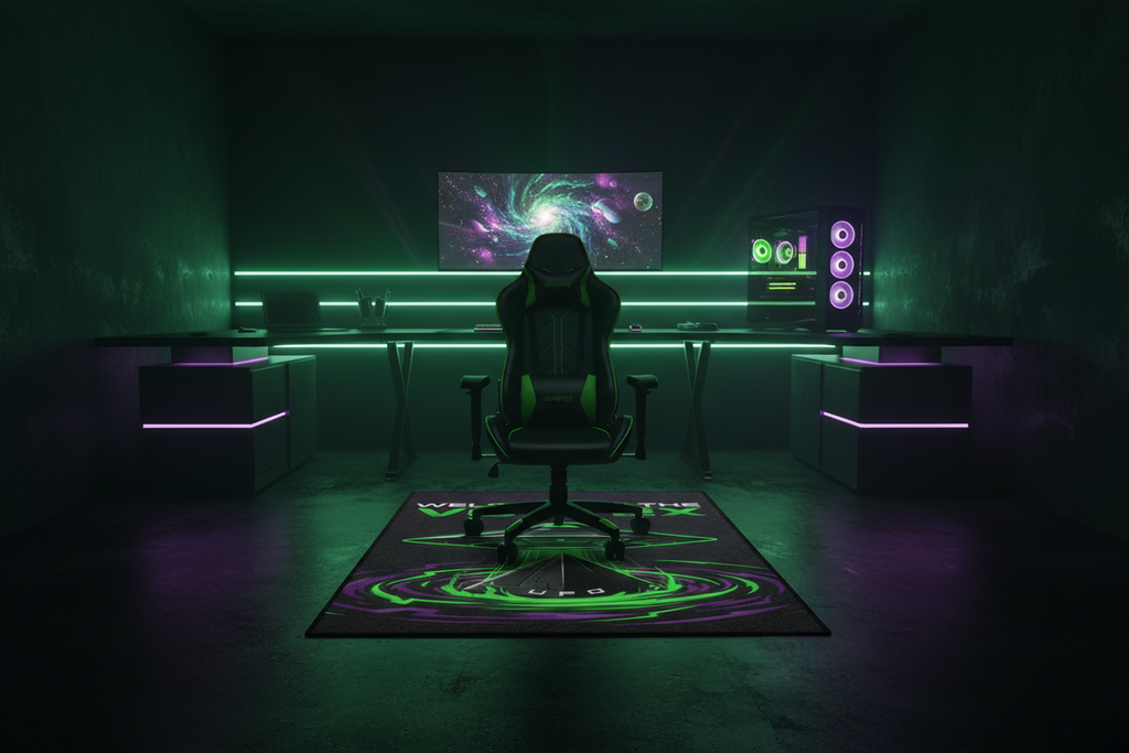 Welcome to the Vortex Rug — Full Gaming Room
