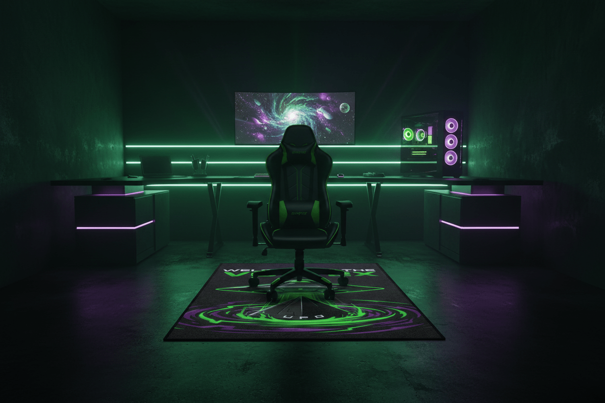 Welcome to the Vortex Rug — Full Gaming Room