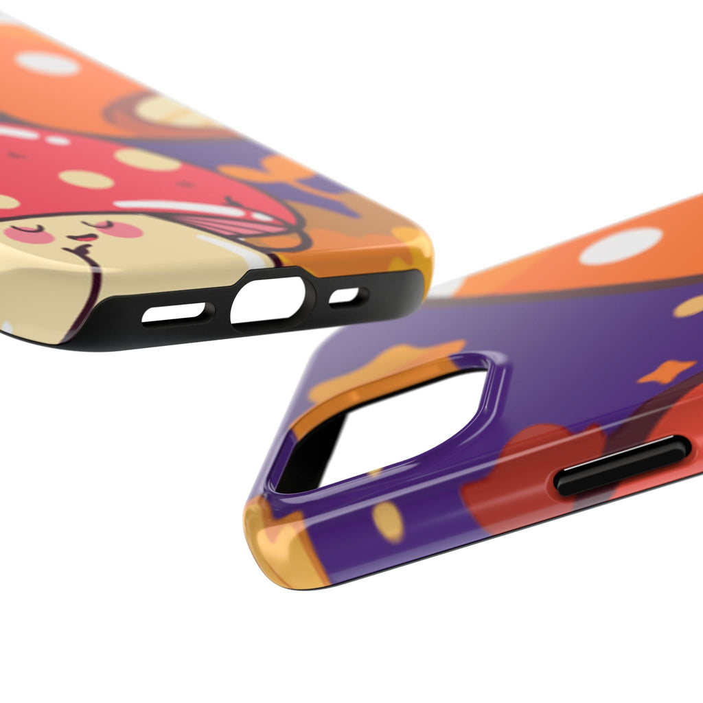 Whimsical Mushroom Phone Case, Cute Phone Cover, Tough Phone Cases for Nature Lovers, Gift for Friends, Vibrant Aesthetic