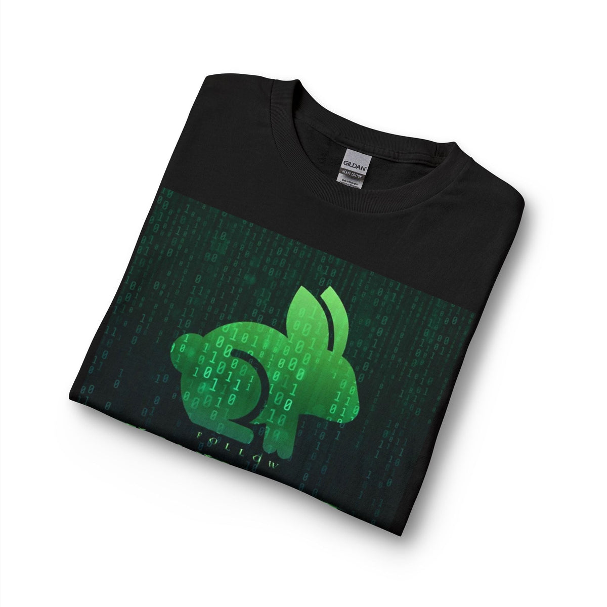 White Rabbit Matrix Long Sleeve Printify