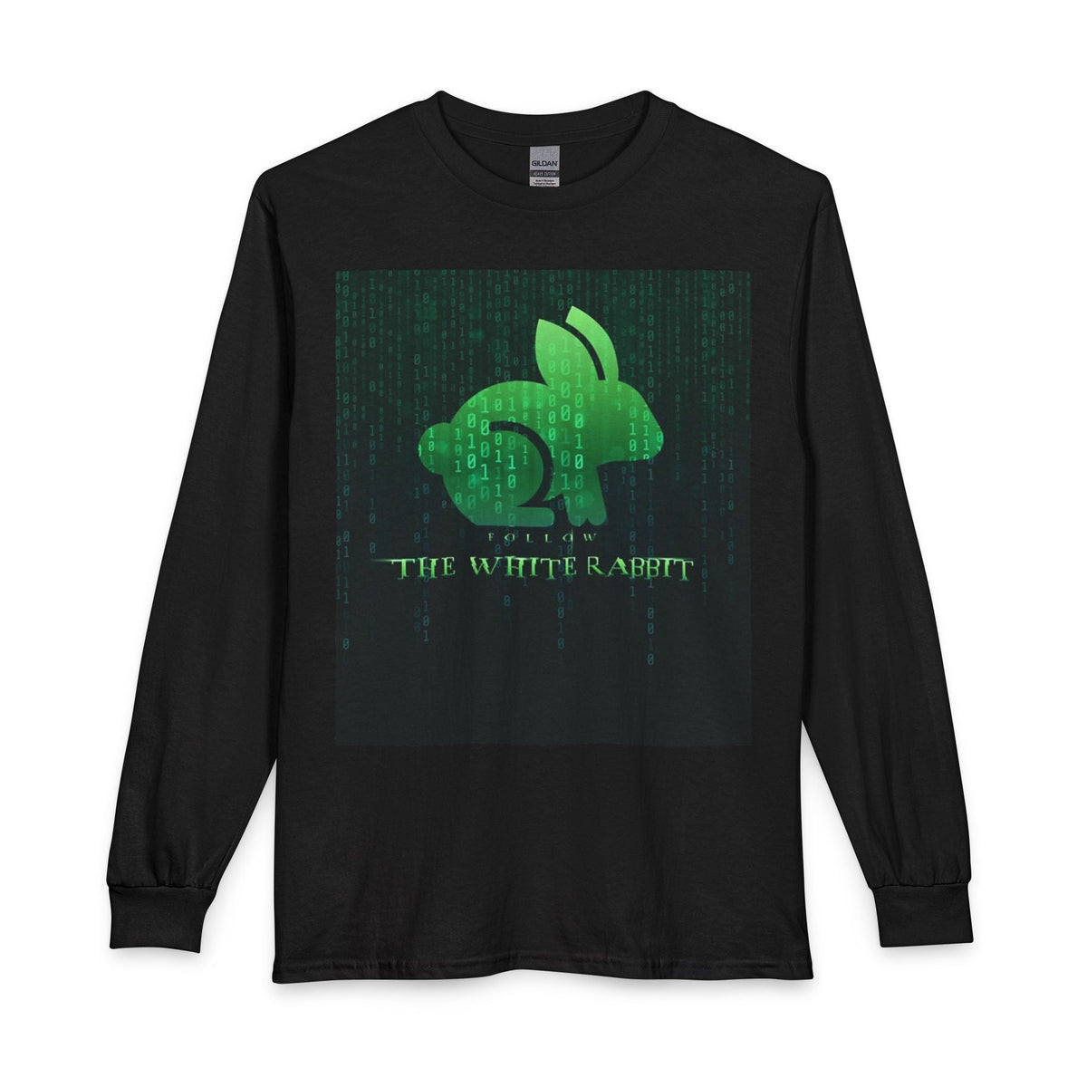 White Rabbit Matrix Long Sleeve Printify