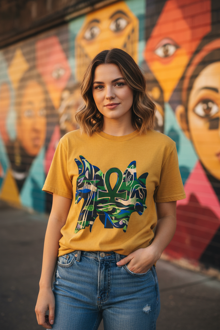 White Woman Urban Mural