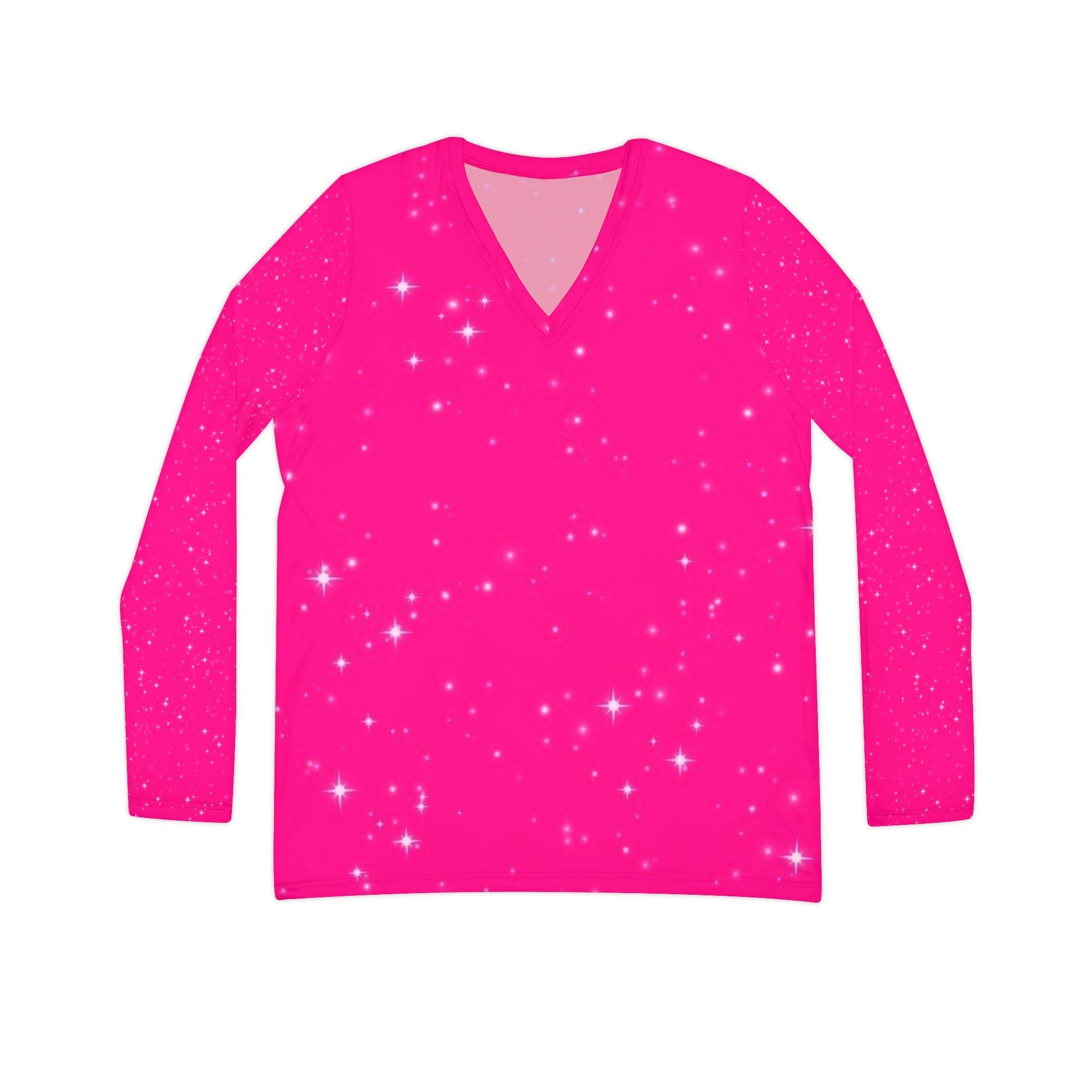 Women's Long Sleeve V-neck Shirt (AOP)