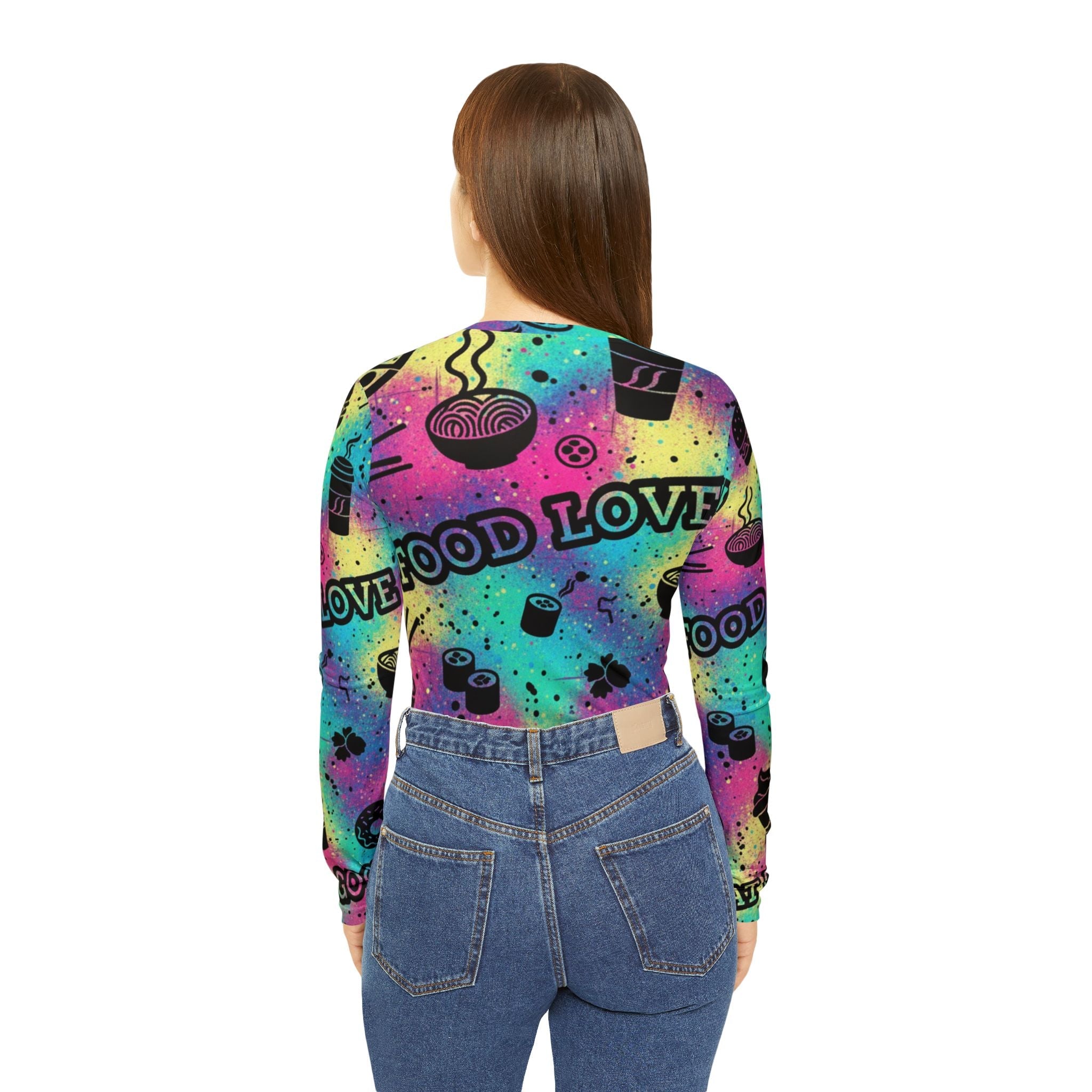 Women's Long Sleeve V-neck Shirt (AOP)