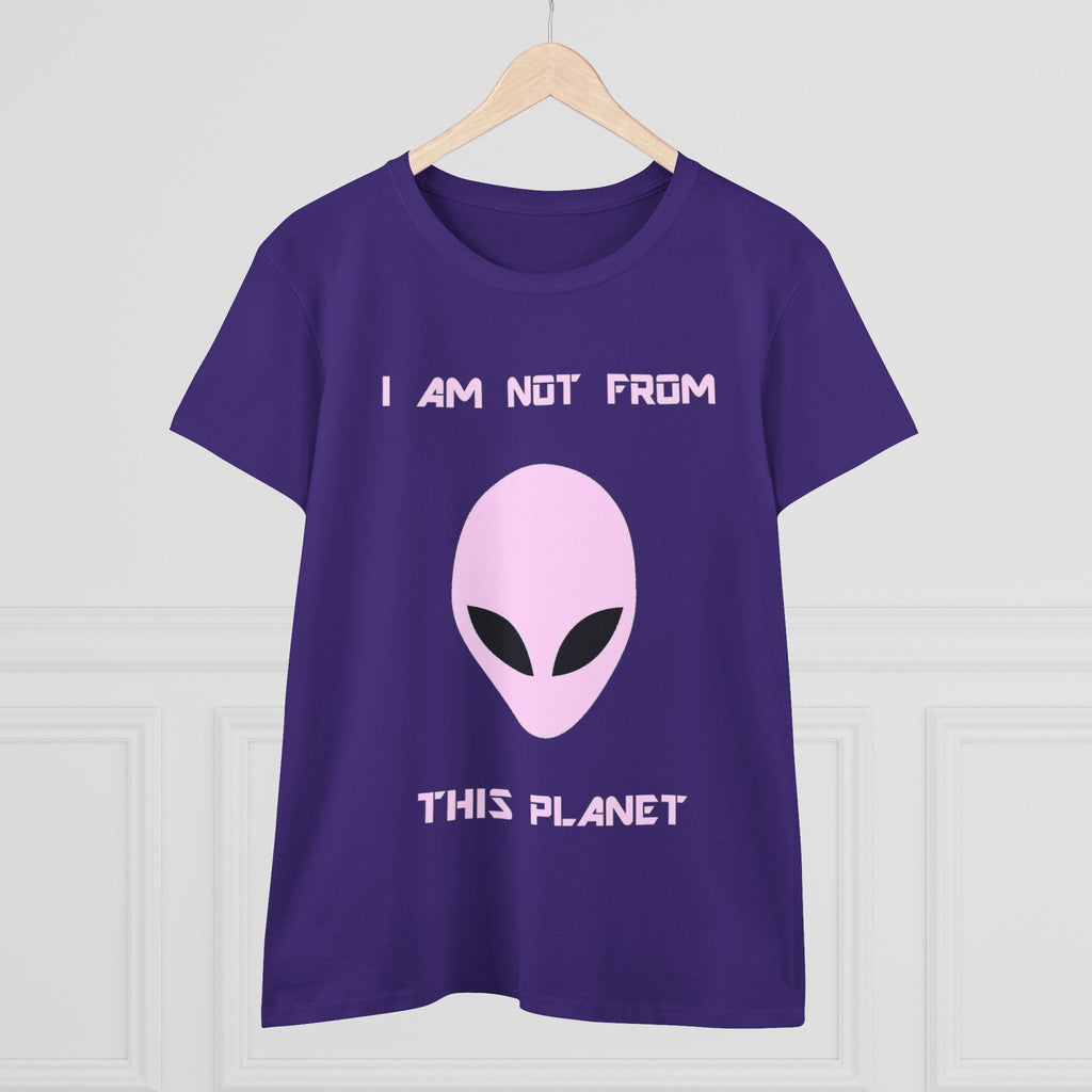 👽 I Am Not From This Planet — Women’s Alien Graphic Tee Printify