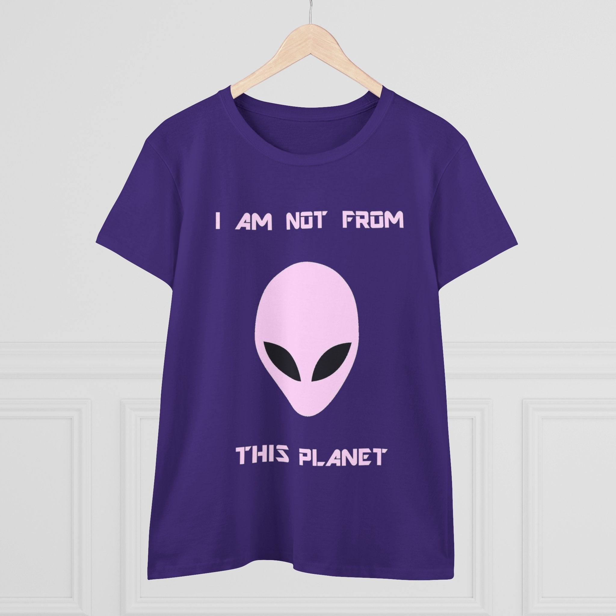 👽 I Am Not From This Planet — Women’s Alien Graphic Tee Printify