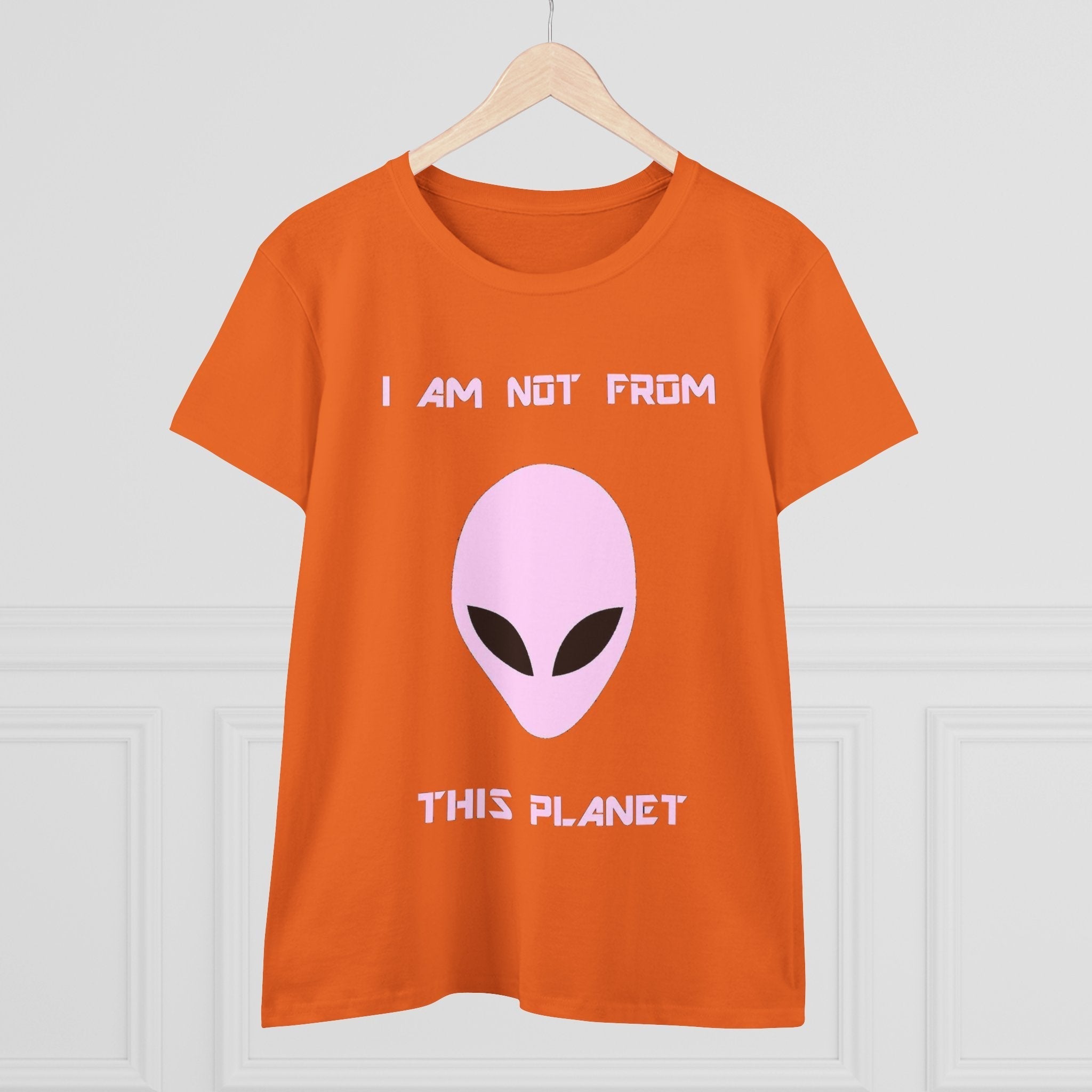 👽 I Am Not From This Planet — Women’s Alien Graphic Tee Printify