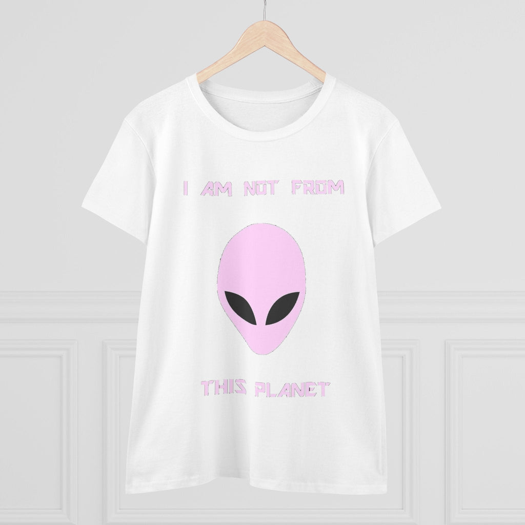 👽 I Am Not From This Planet — Women’s Alien Graphic Tee Printify