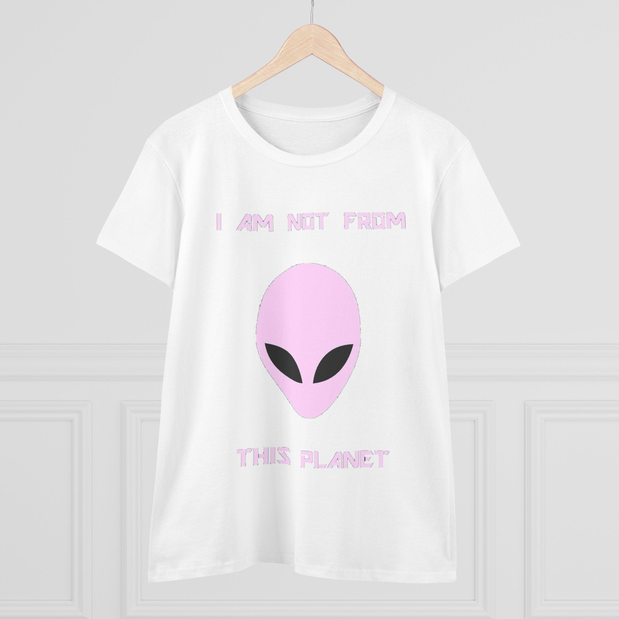 👽 I Am Not From This Planet — Women’s Alien Graphic Tee Printify