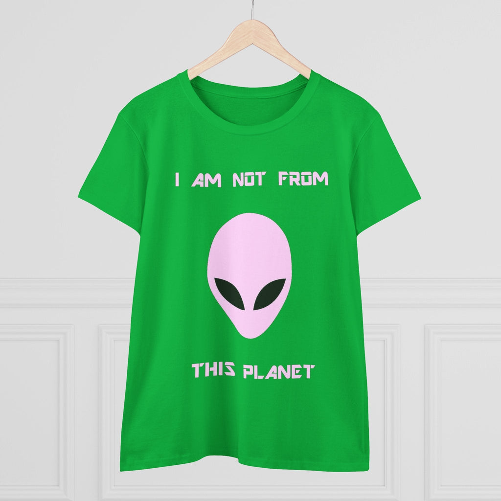 👽 I Am Not From This Planet — Women’s Alien Graphic Tee Printify