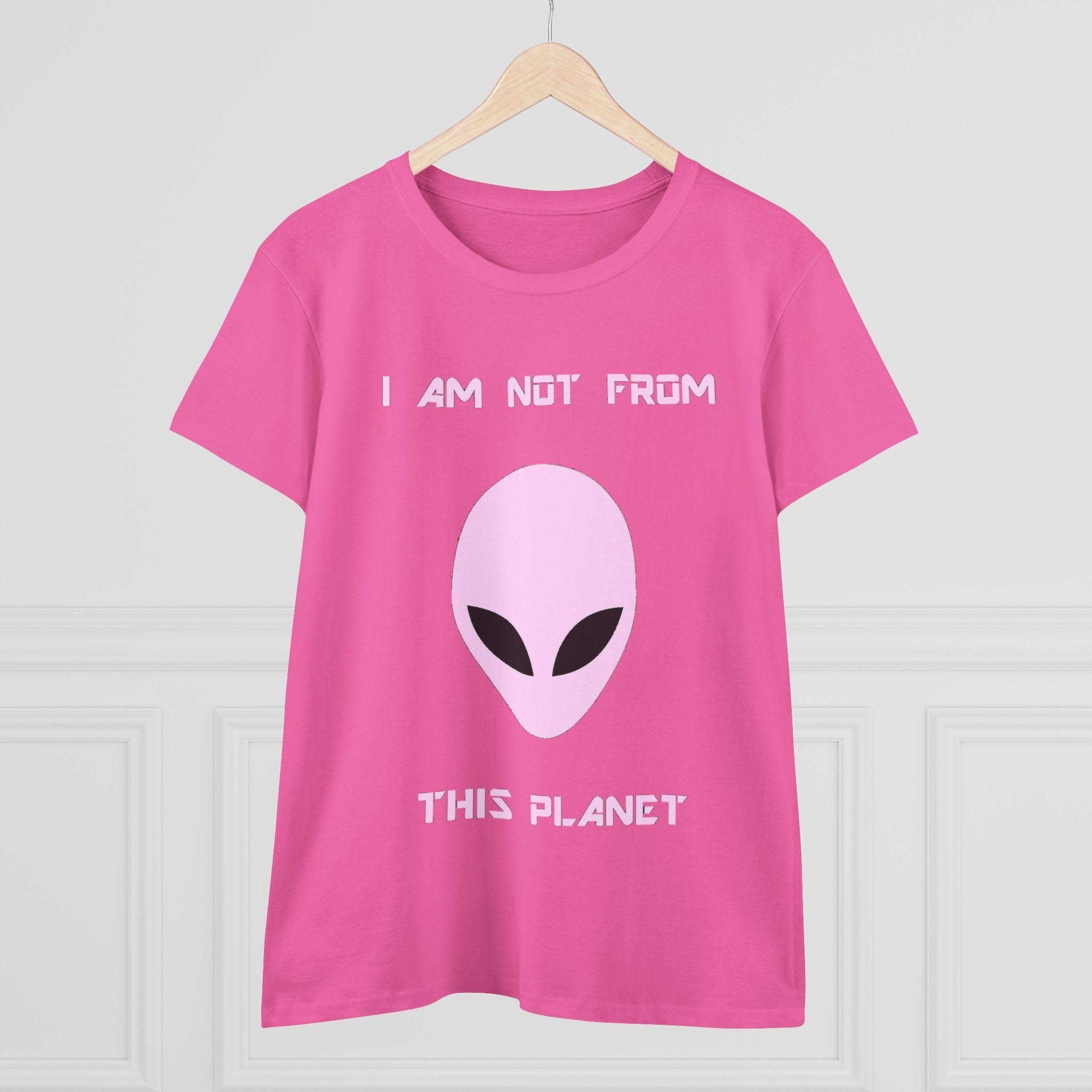 👽 I Am Not From This Planet — Women’s Alien Graphic Tee Printify