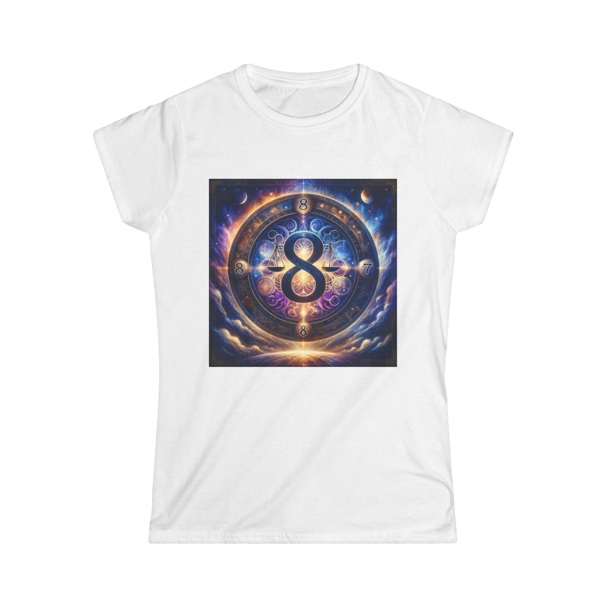 Women’s Softstyle Lightning Graphic Tee - Bold Red Design for Casual Wear