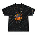 World Control Tie-Dye T-Shirt — Retro Cartoon Graphic Tee for Men