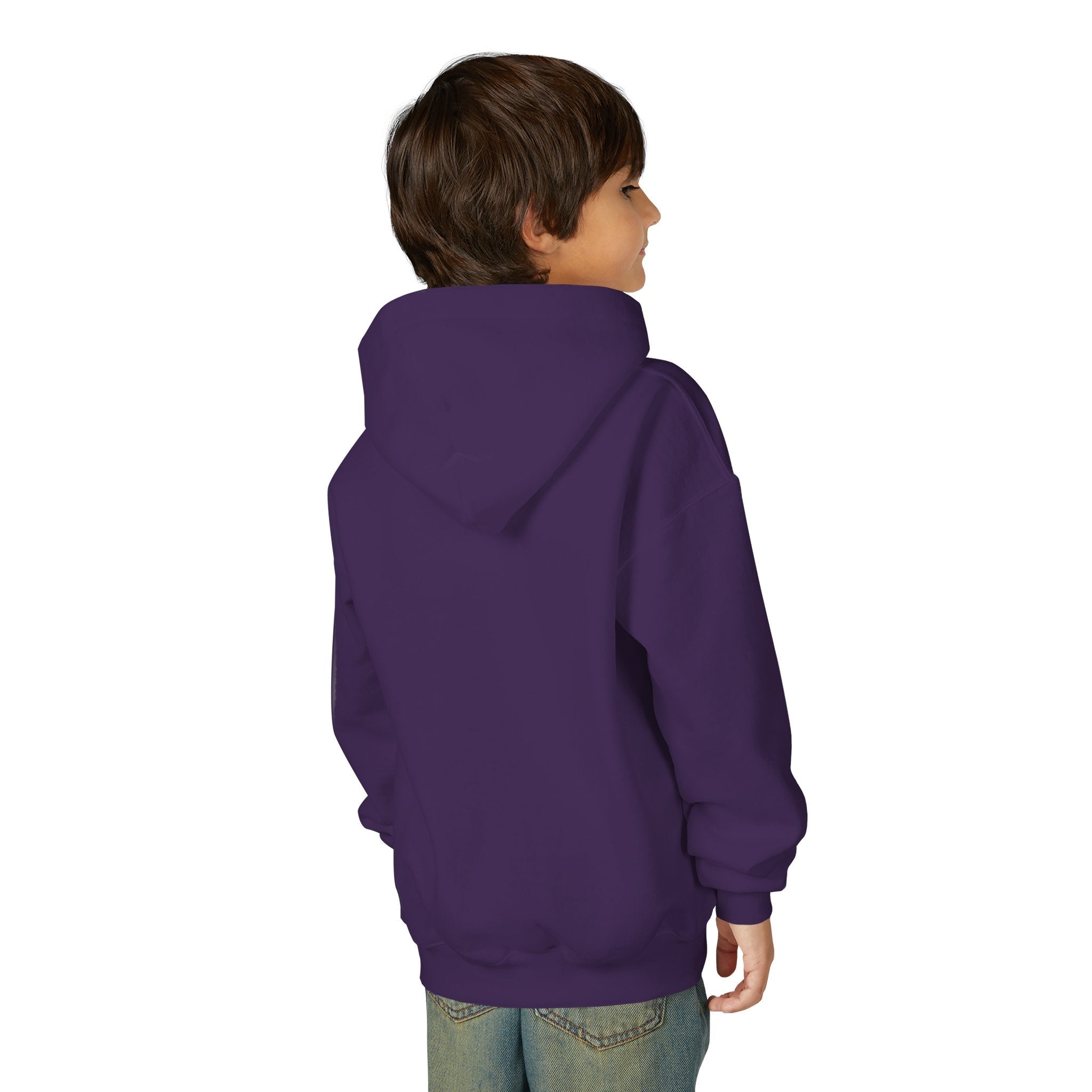 Youth Hoodie — «Gods of the Arcade» Retro Gamer Graphic Hooded Sweatshirt Printify