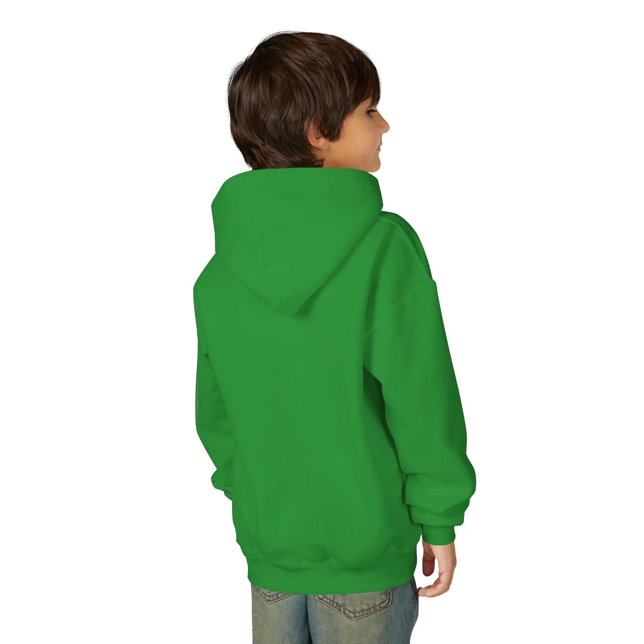 Youth Hoodie — «Gods of the Arcade» Retro Gamer Graphic Hooded Sweatshirt Printify
