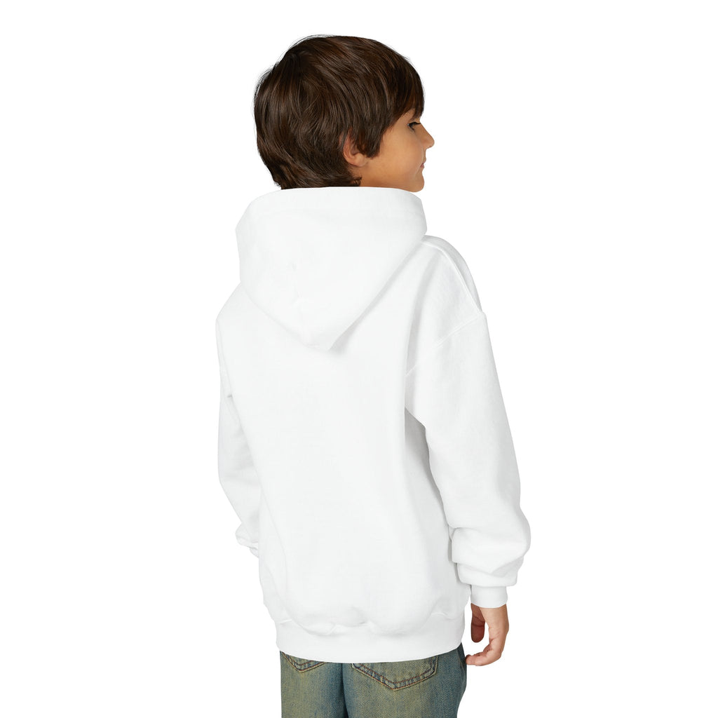 Youth Hoodie — «Gods of the Arcade» Retro Gamer Graphic Hooded Sweatshirt Printify