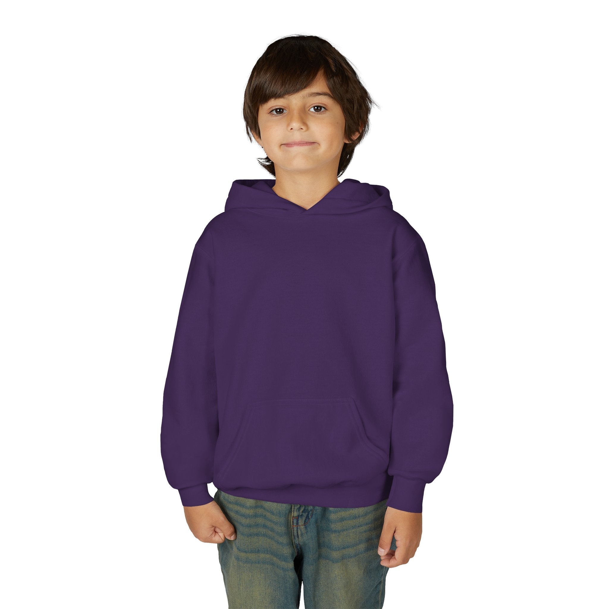 Youth Hoodie — "Play in the Shadows" Blue Fantasy Wolves Graphic Printify