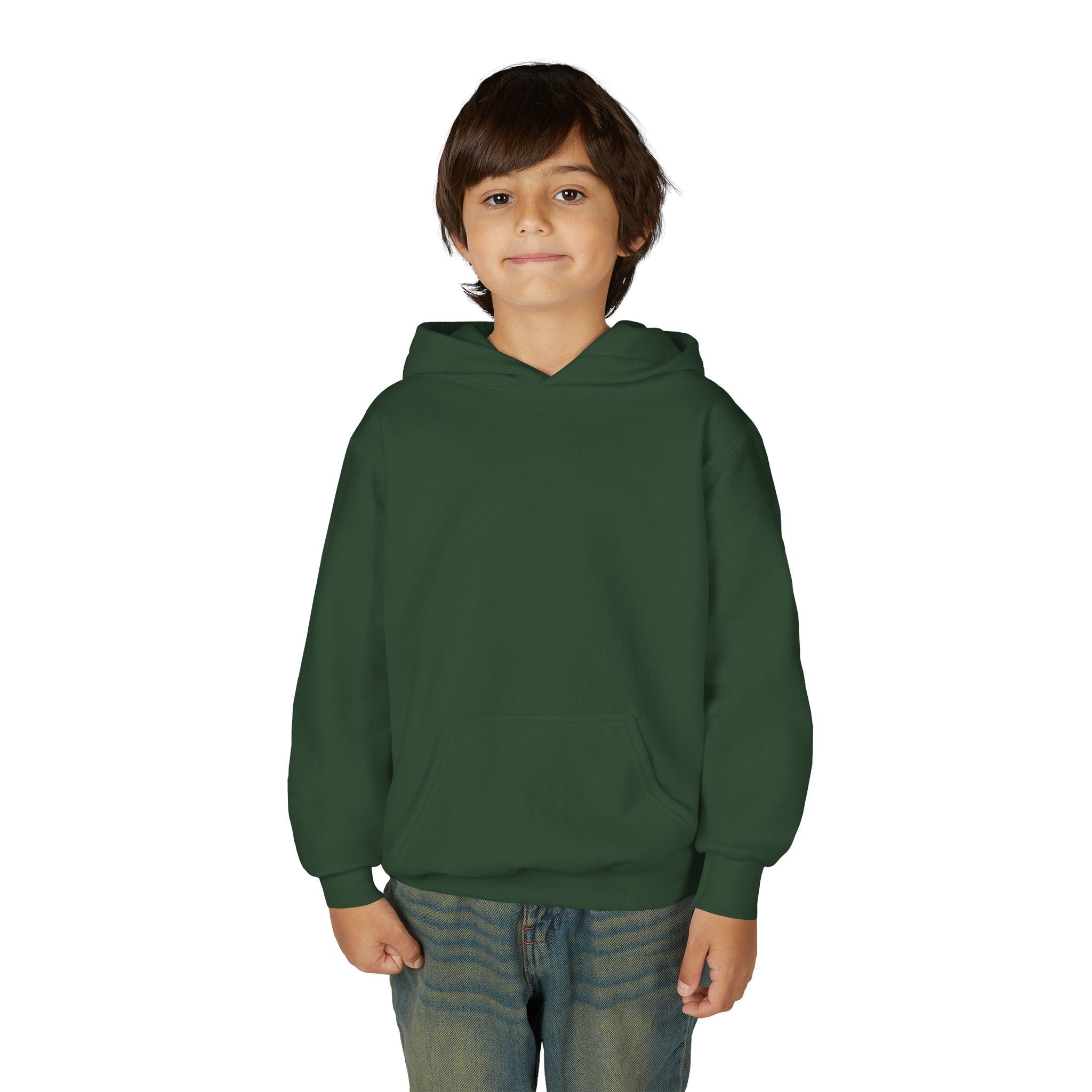 Youth Hoodie — "Play in the Shadows" Blue Fantasy Wolves Graphic Printify