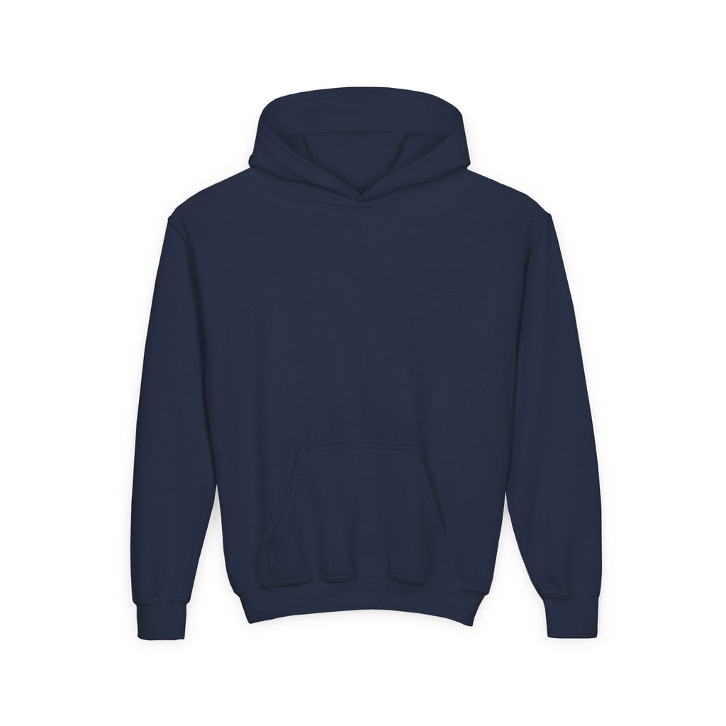 Youth Hoodie — "Play in the Shadows" Blue Fantasy Wolves Graphic Printify