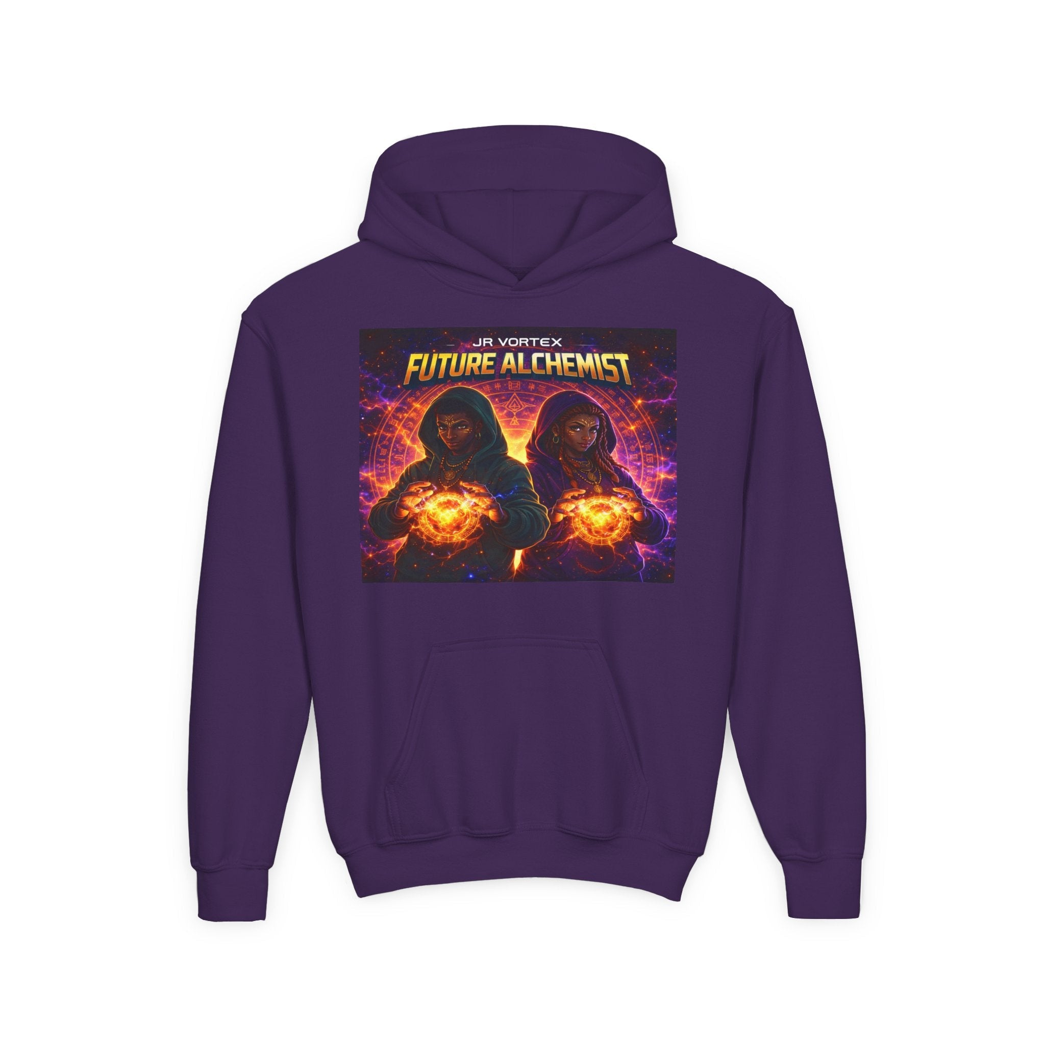 Youth Hoodie — Vortex Future Alchemist Graphic Printify