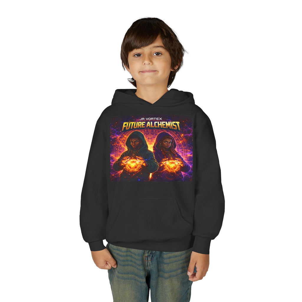Youth Hoodie — Vortex Future Alchemist Graphic Printify