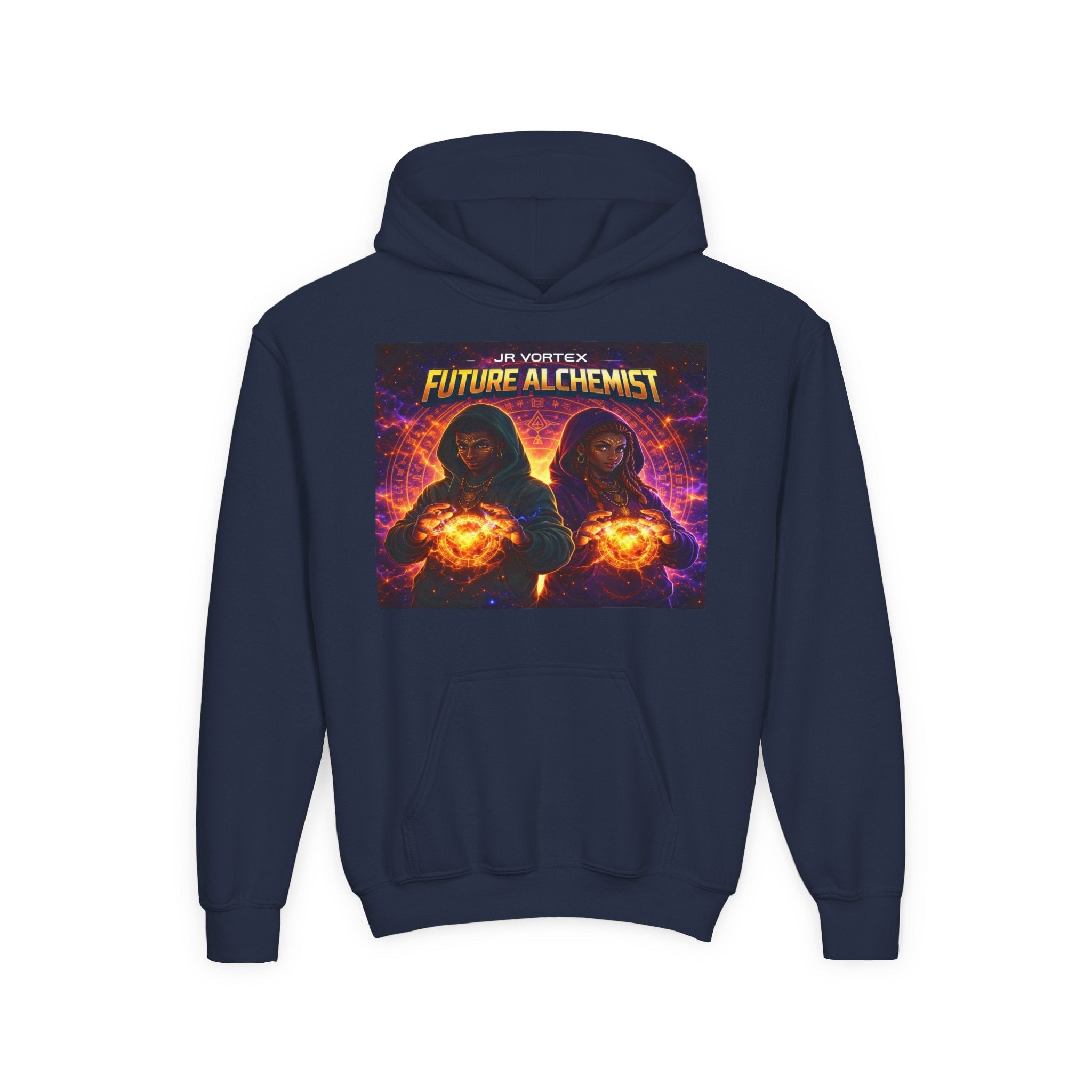 Youth Hoodie — Vortex Future Alchemist Graphic Printify