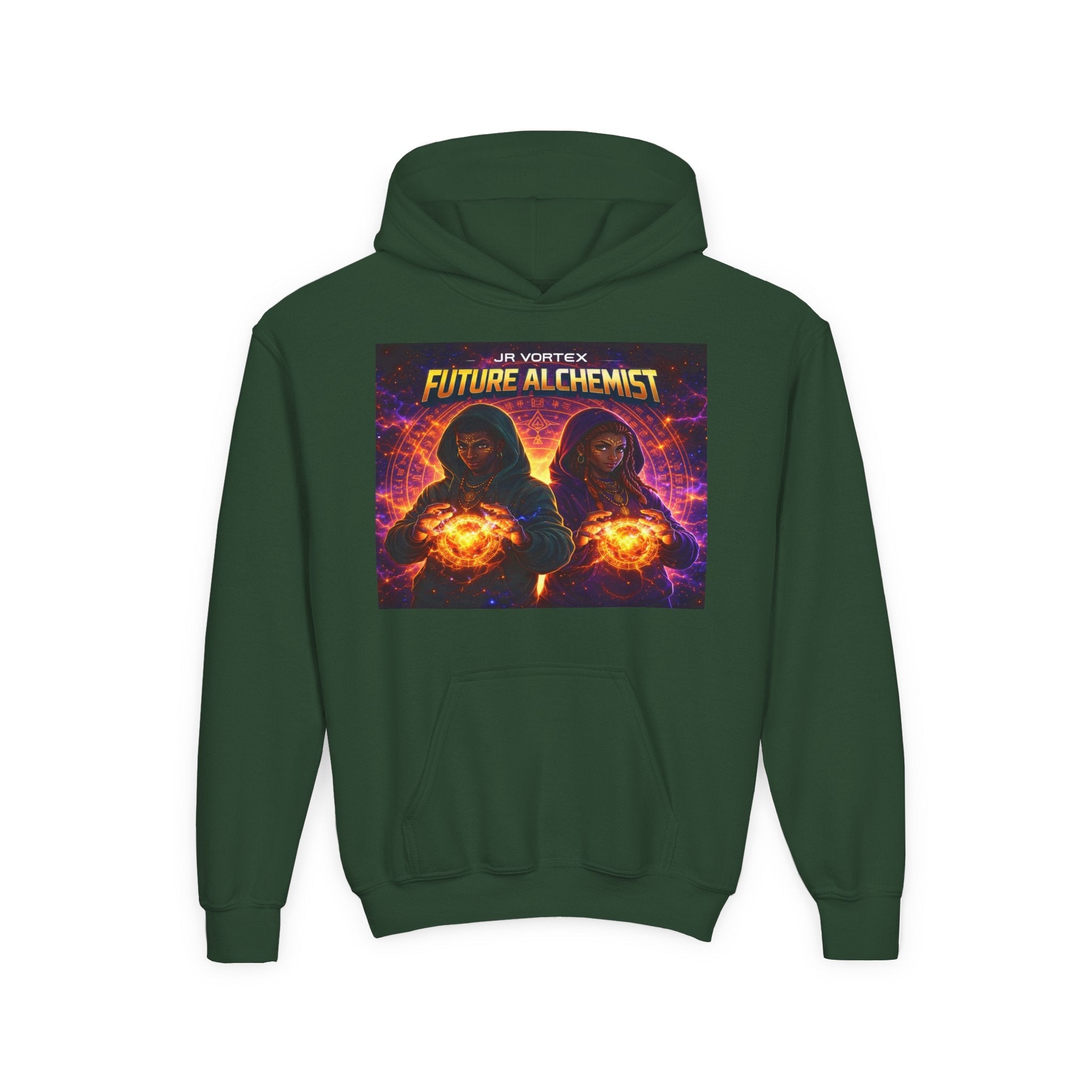 Youth Hoodie — Vortex Future Alchemist Graphic Printify