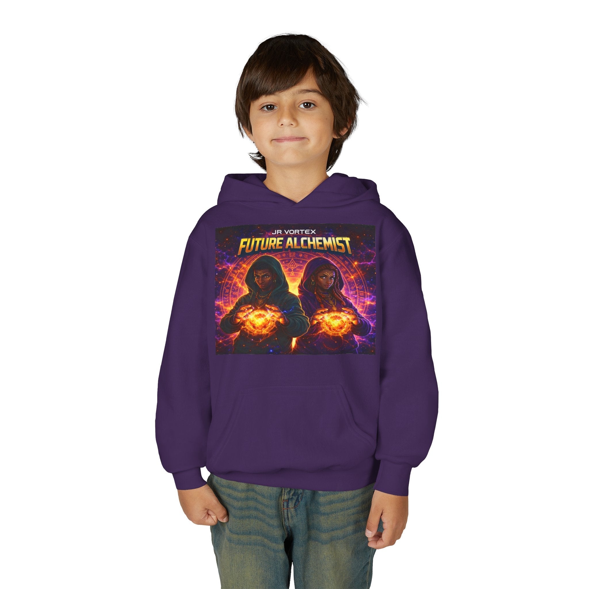 Youth Hoodie — Vortex Future Alchemist Graphic Printify