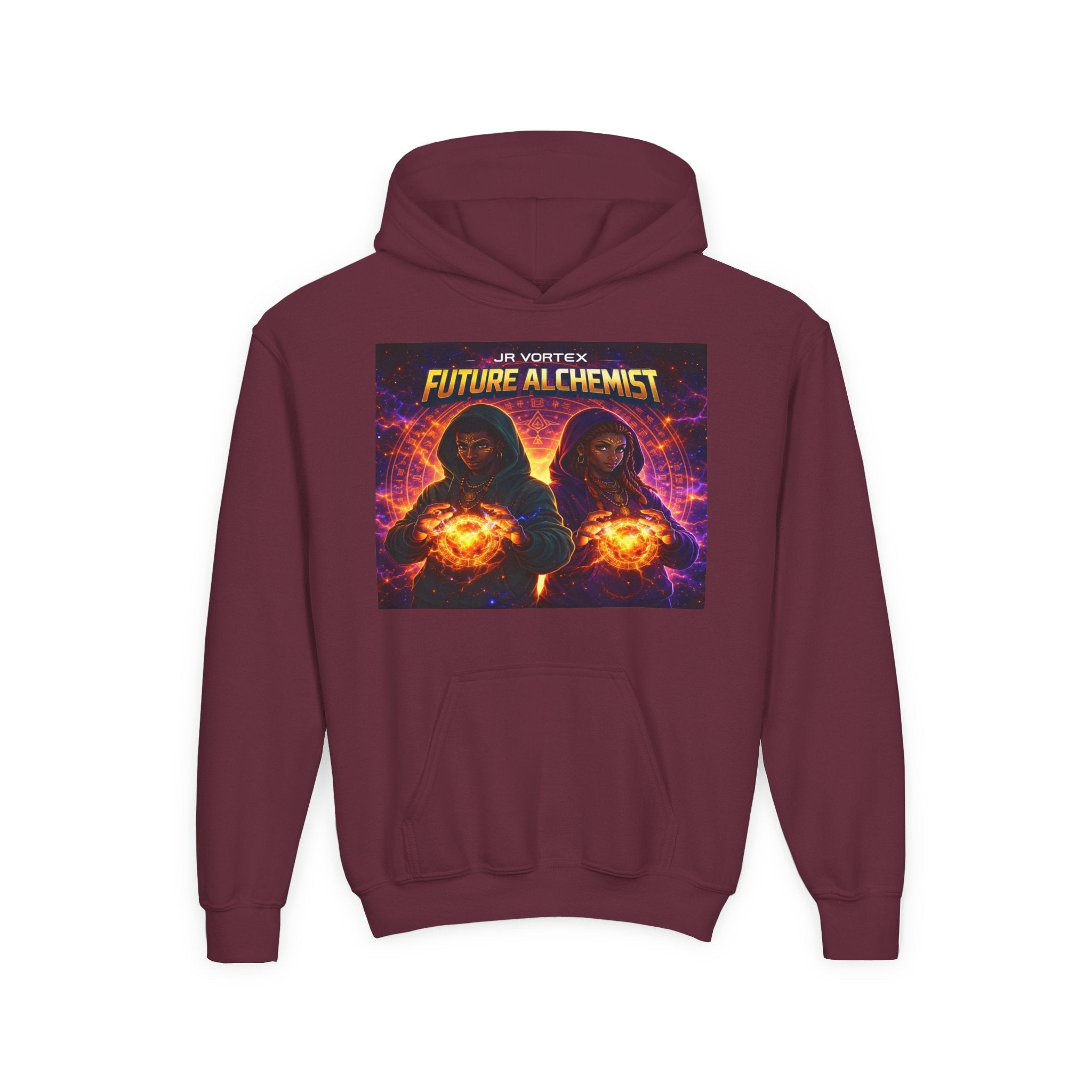 Youth Hoodie — Vortex Future Alchemist Graphic Printify